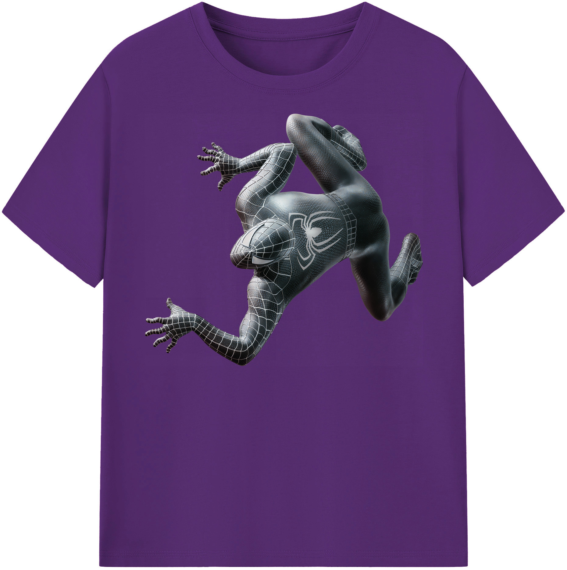 （画像用） Spider Man スパイダーマン 綿100％半袖Tシャツ（フロントプリント）