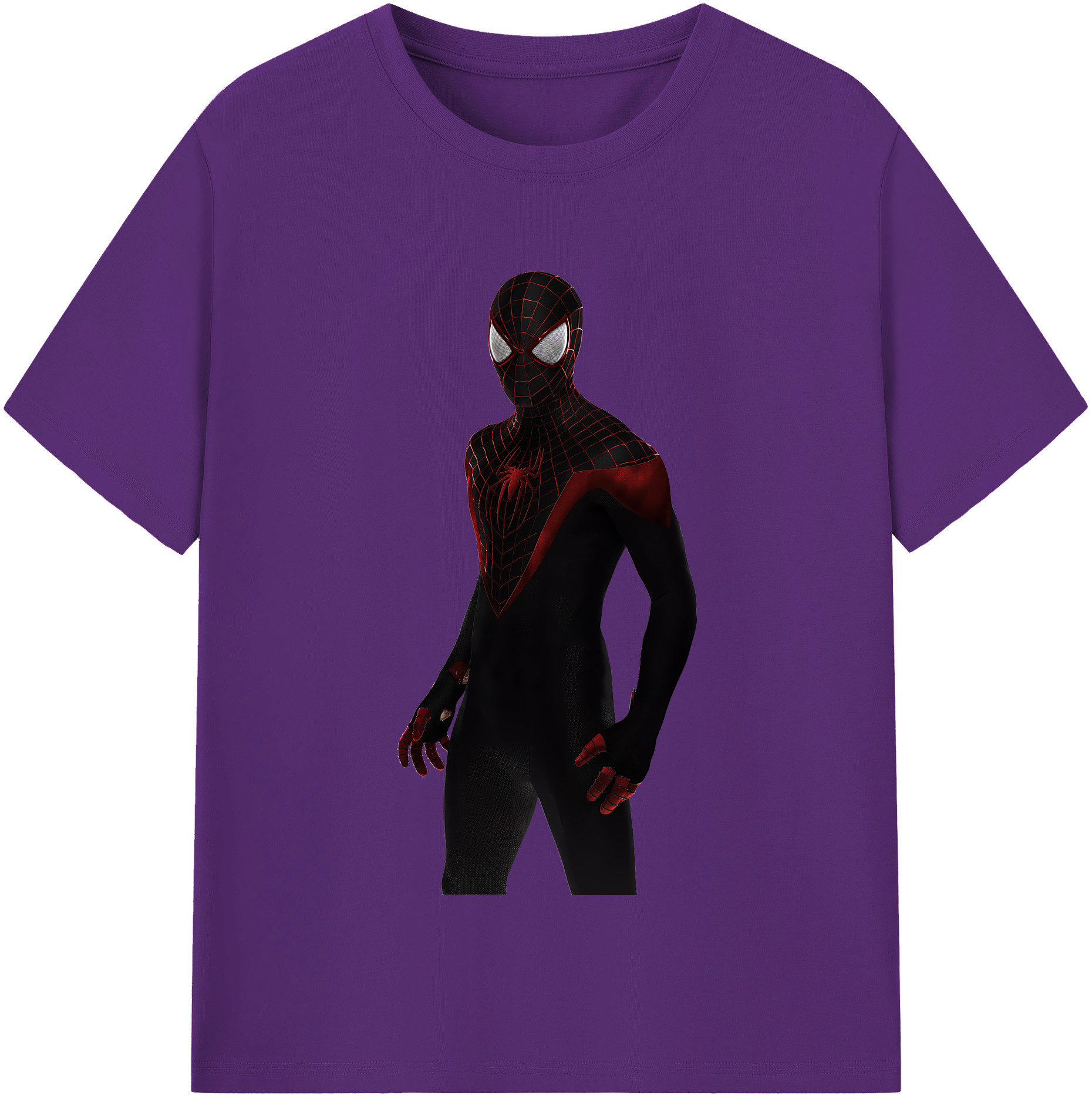 （画像用） Spider Man スパイダーマン 綿100％半袖Tシャツ（フロントプリント）