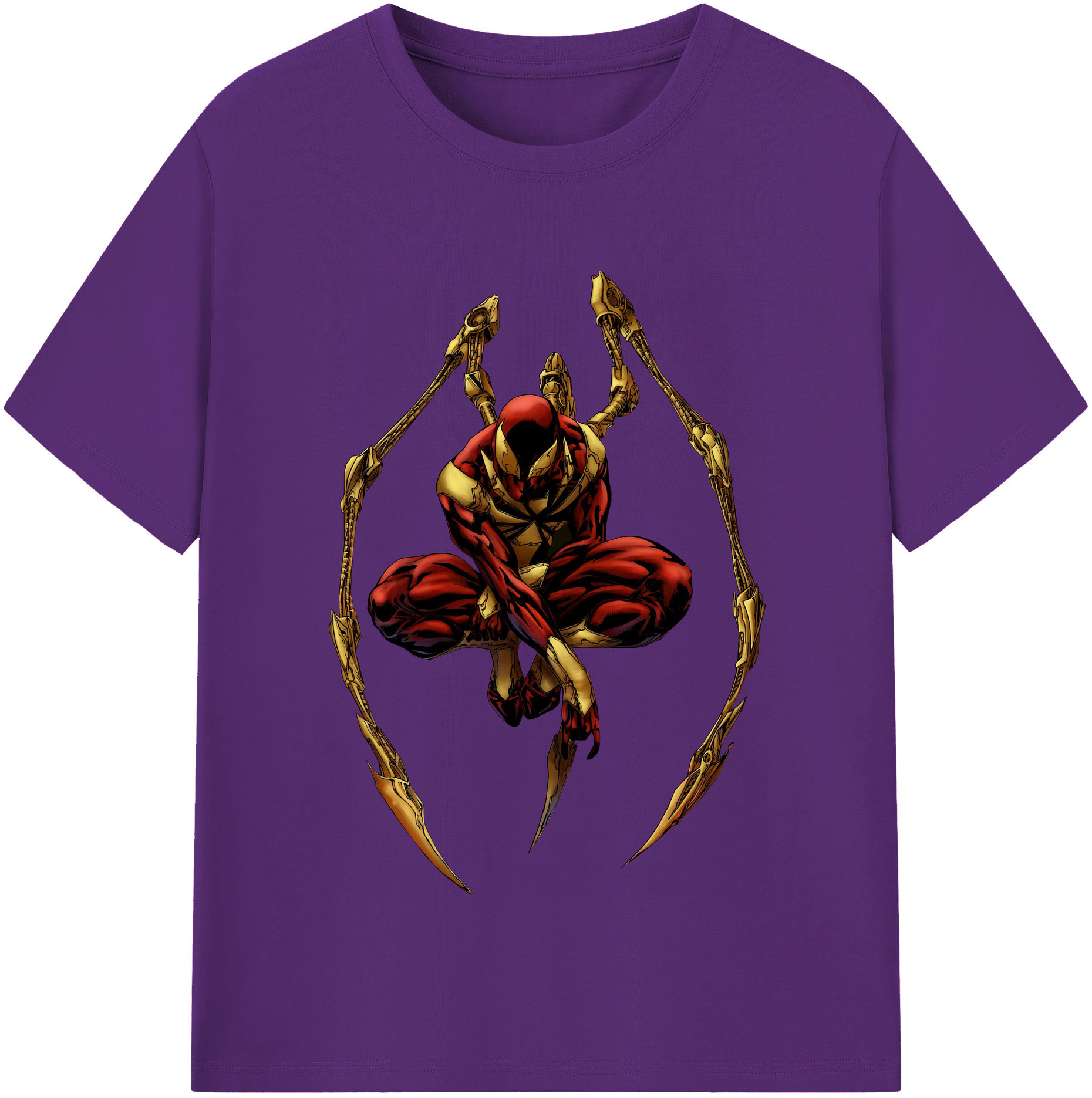 （画像用） Spider Man スパイダーマン 綿100％半袖Tシャツ（フロントプリント）