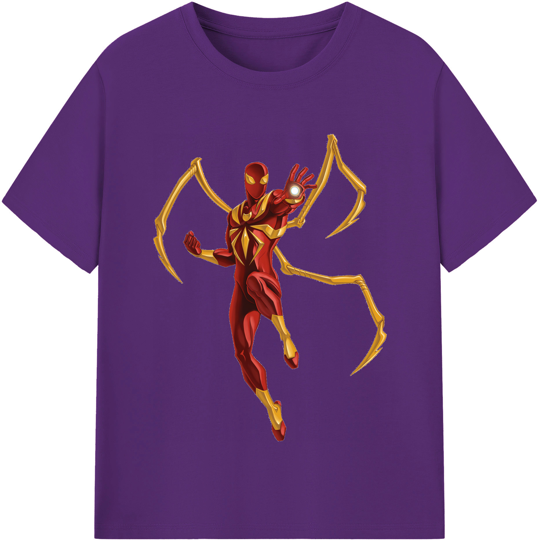 （画像用） Spider Man スパイダーマン 綿100％半袖Tシャツ（フロントプリント）