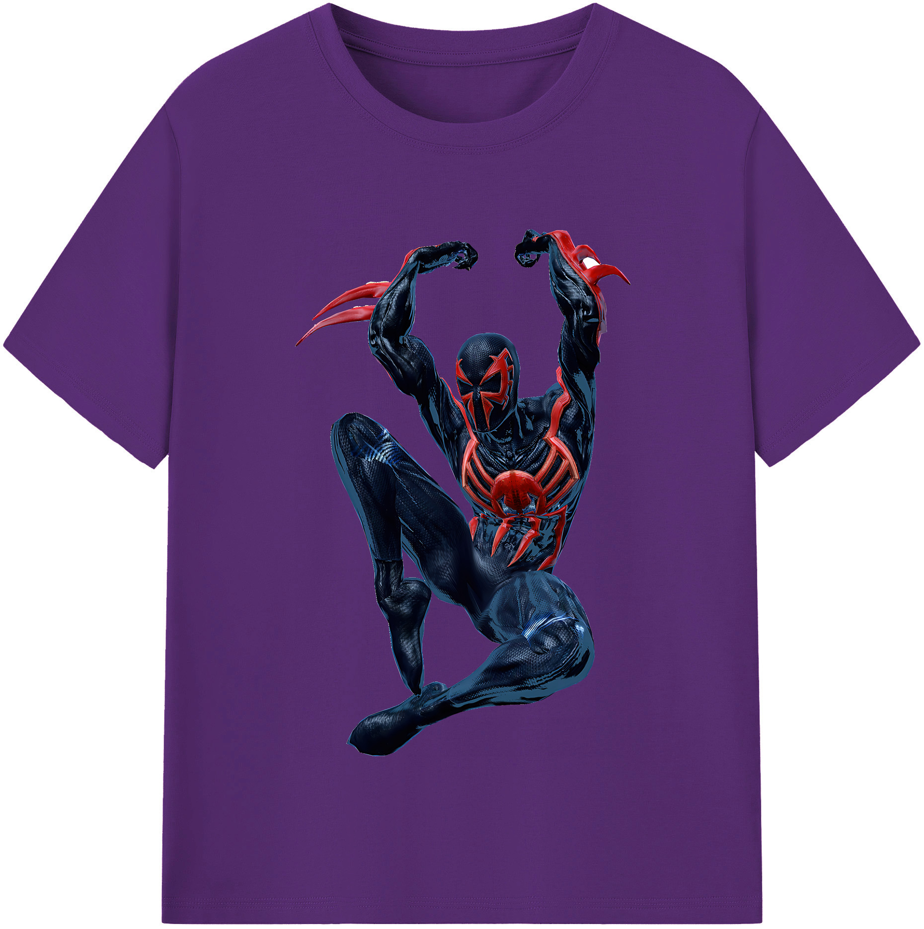 （画像用） Spider Man スパイダーマン 綿100％半袖Tシャツ（フロントプリント）