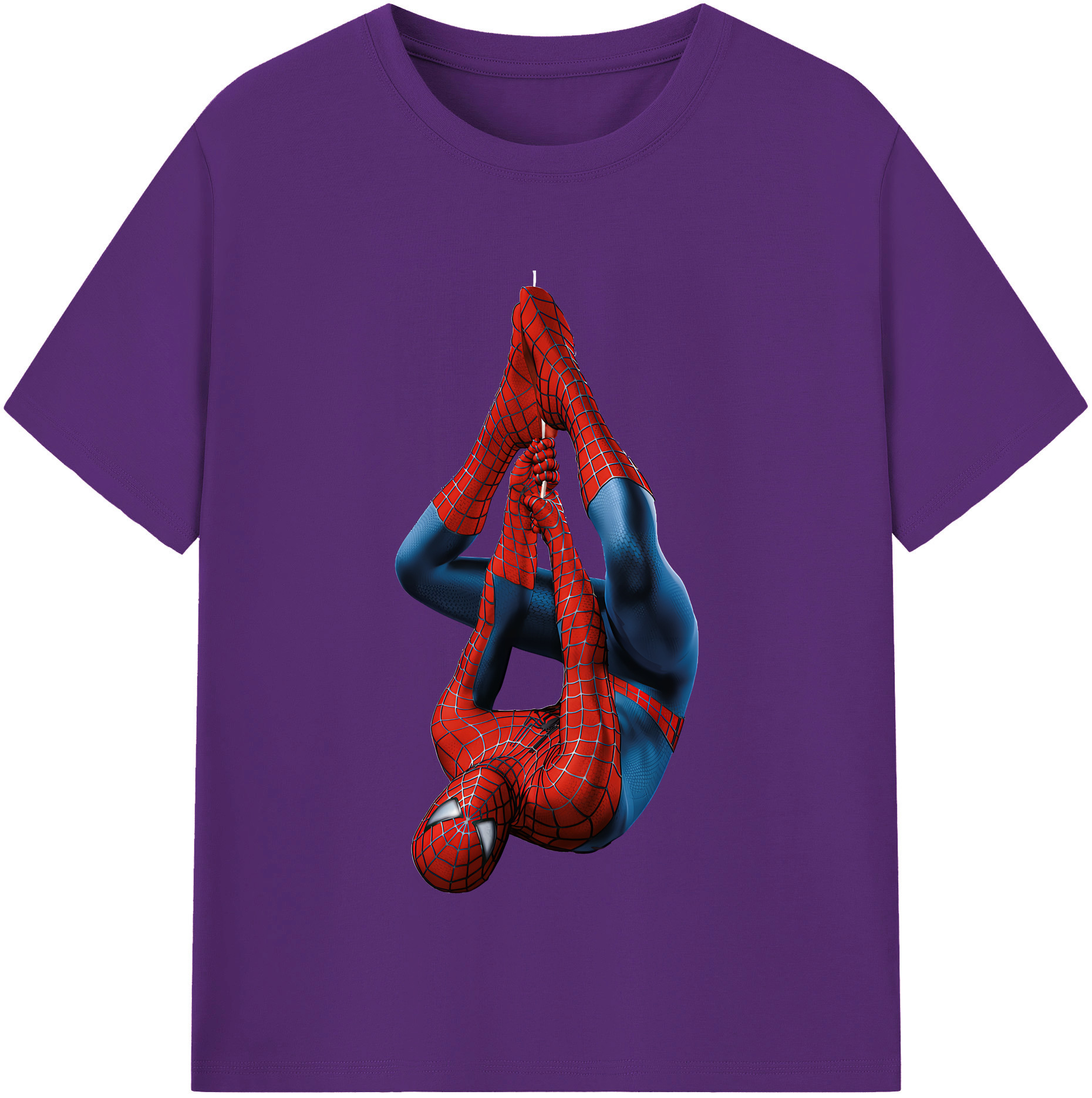 Spider Man スパイダーマン 綿100％半袖Tシャツ（フロントプリント）