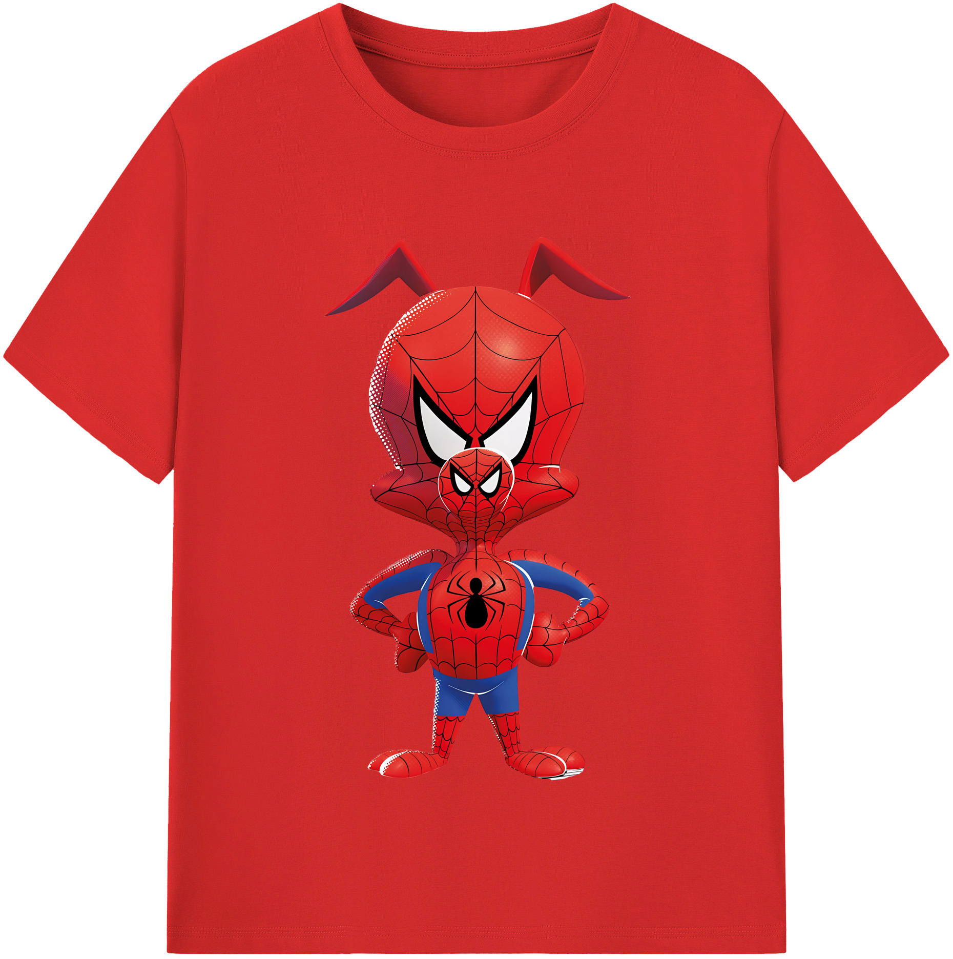 （画像用） Spider Man スパイダーマン 綿100％半袖Tシャツ（フロントプリント）