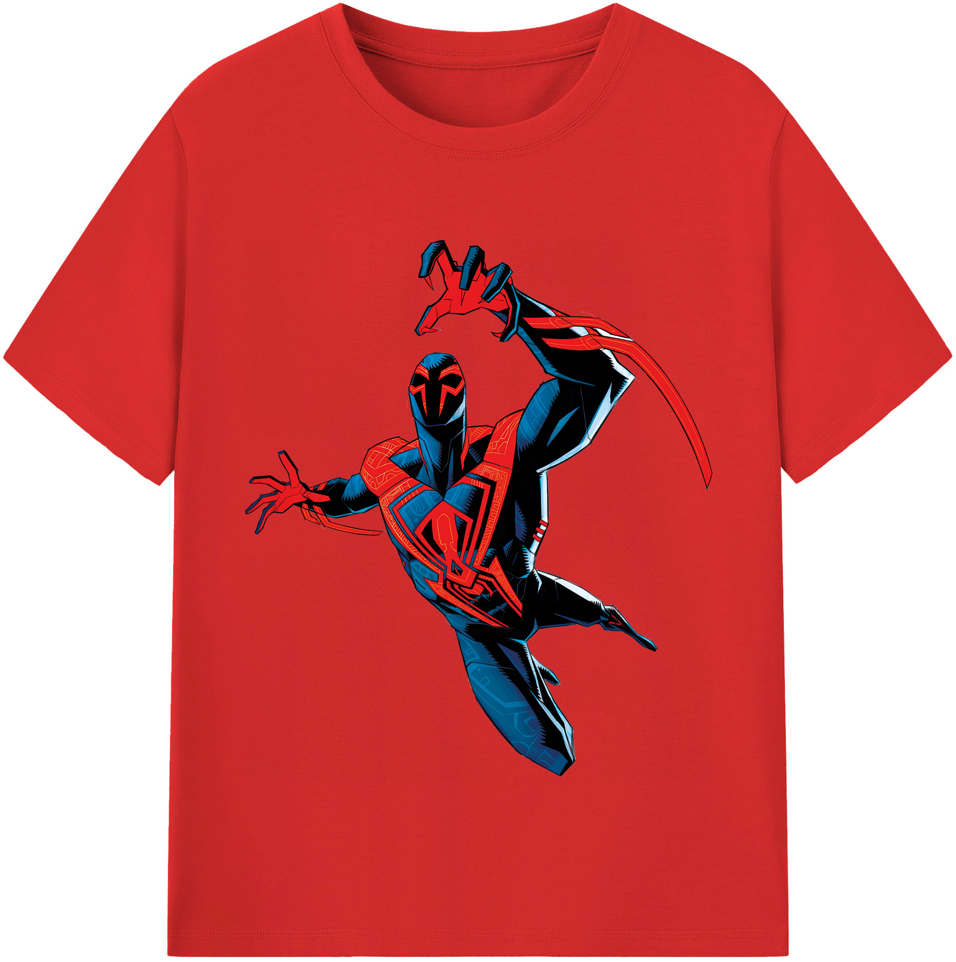 （画像用） Spider Man スパイダーマン 綿100％半袖Tシャツ（フロントプリント）