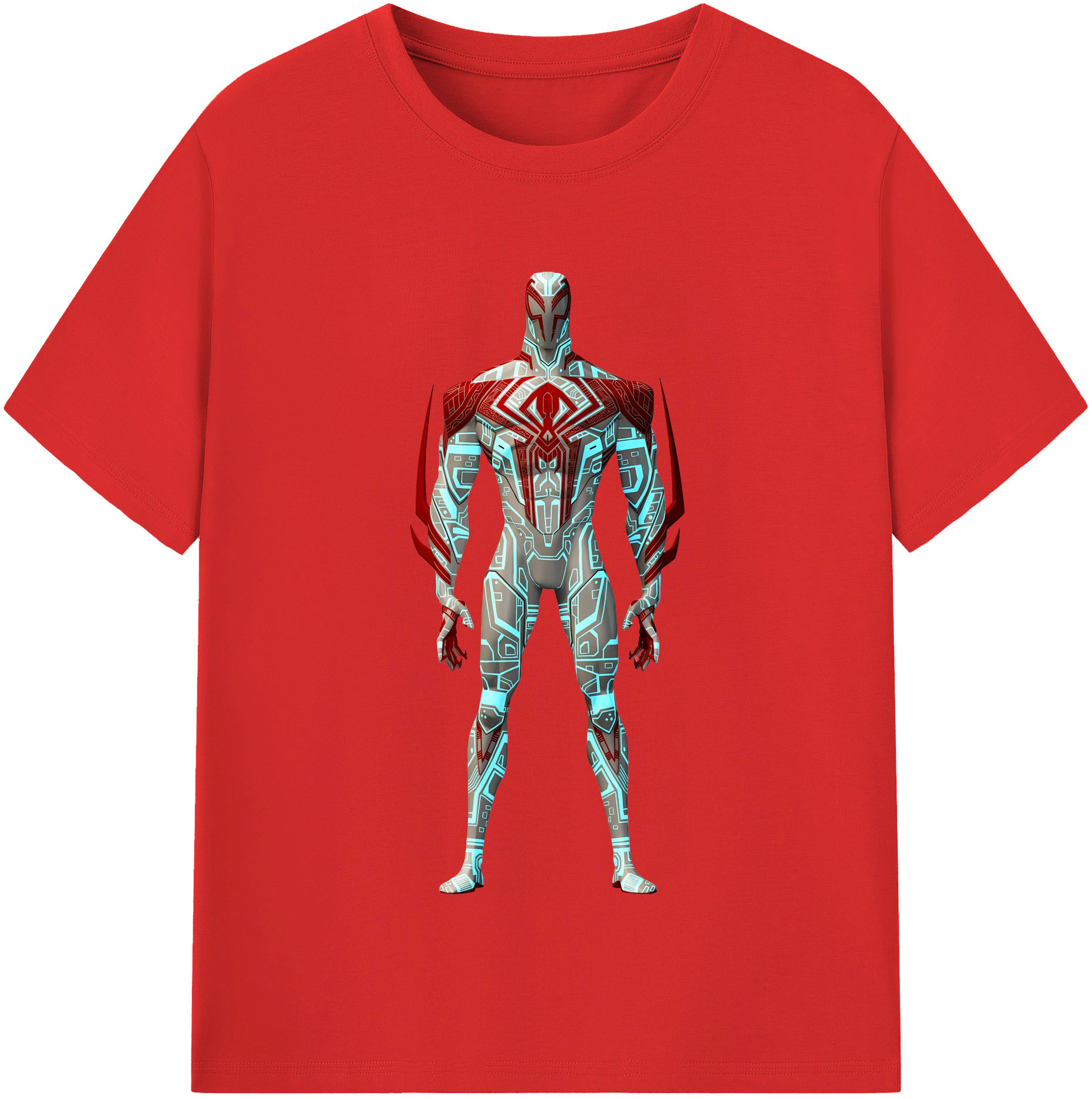 （画像用） Spider Man スパイダーマン 綿100％半袖Tシャツ（フロントプリント）