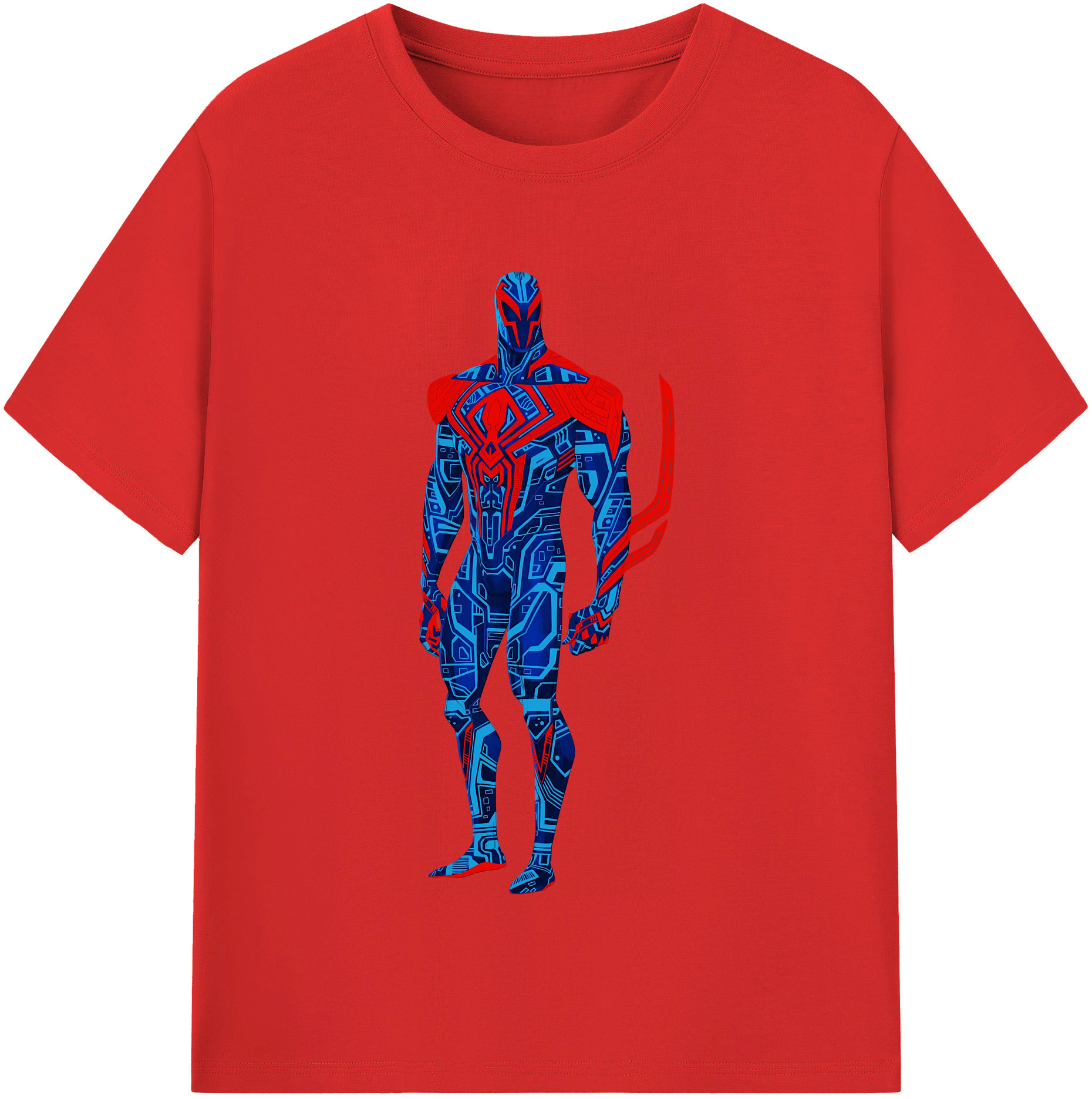 （画像用） Spider Man スパイダーマン 綿100％半袖Tシャツ（フロントプリント）