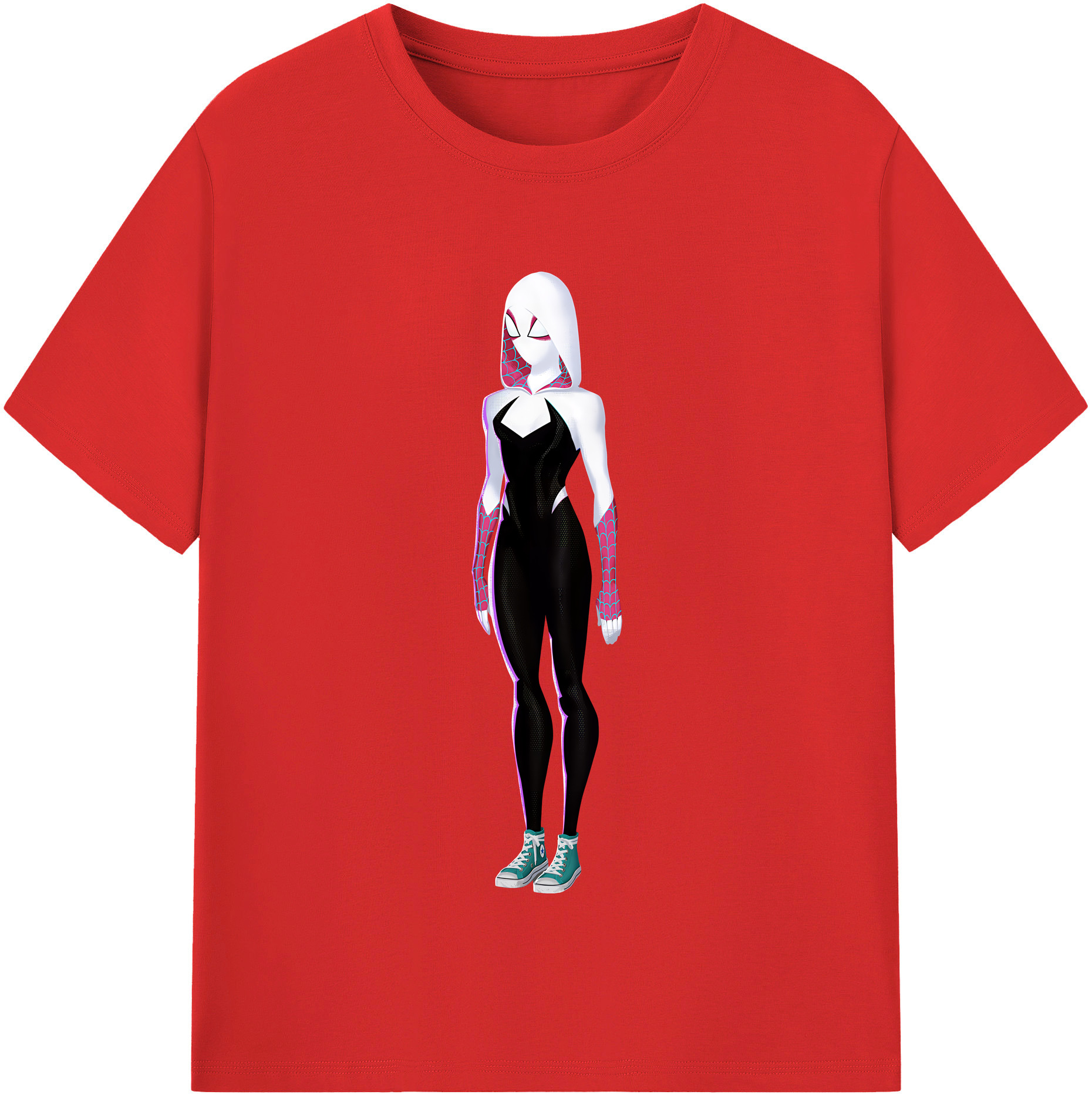（画像用） Spider Man スパイダーマン 綿100％半袖Tシャツ（フロントプリント）