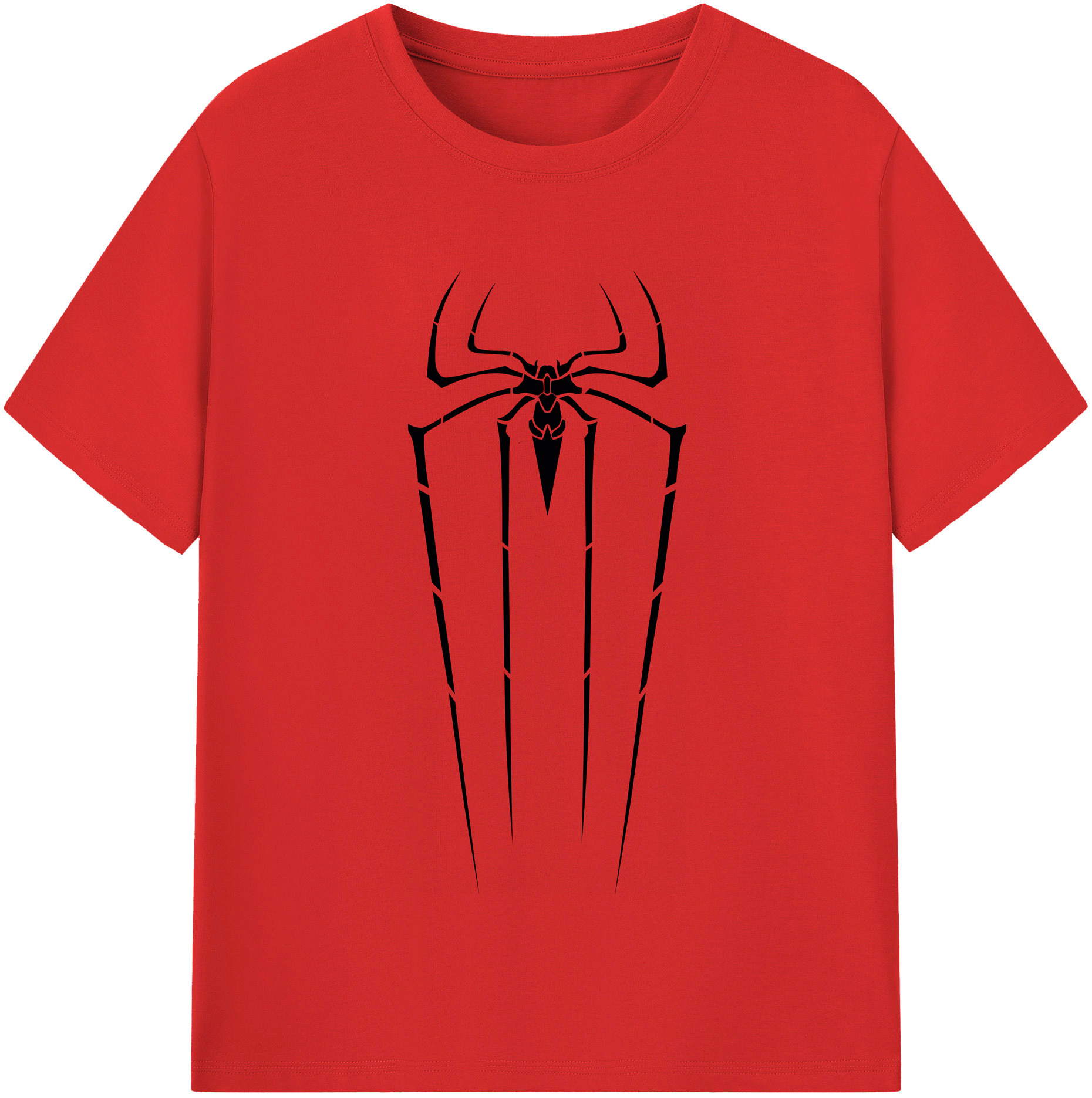 （画像用） Spider Man スパイダーマン 綿100％半袖Tシャツ（フロントプリント）