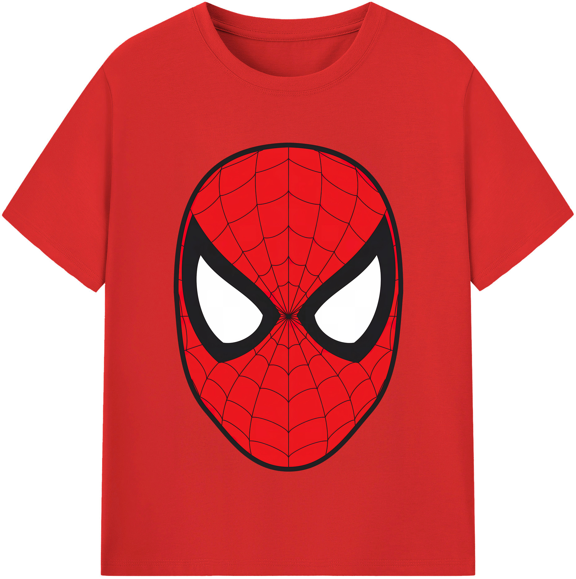 （画像用） Spider Man スパイダーマン 綿100％半袖Tシャツ（フロントプリント）