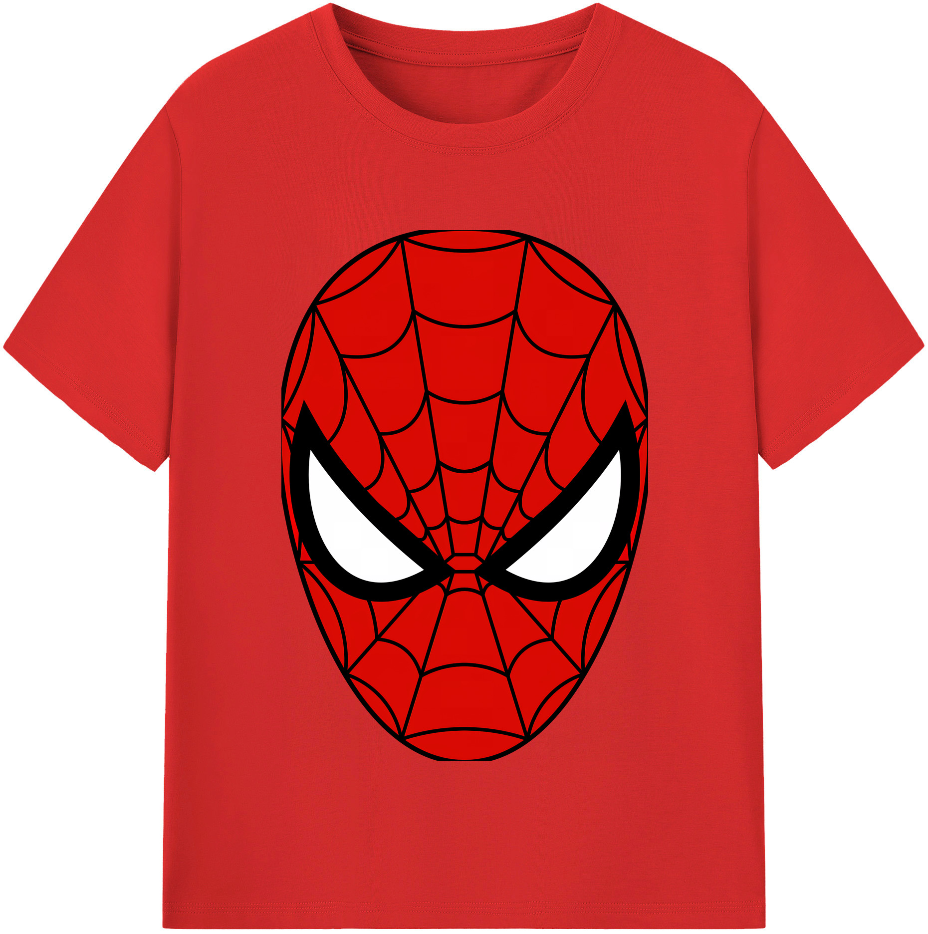 （画像用） Spider Man スパイダーマン 綿100％半袖Tシャツ（フロントプリント）