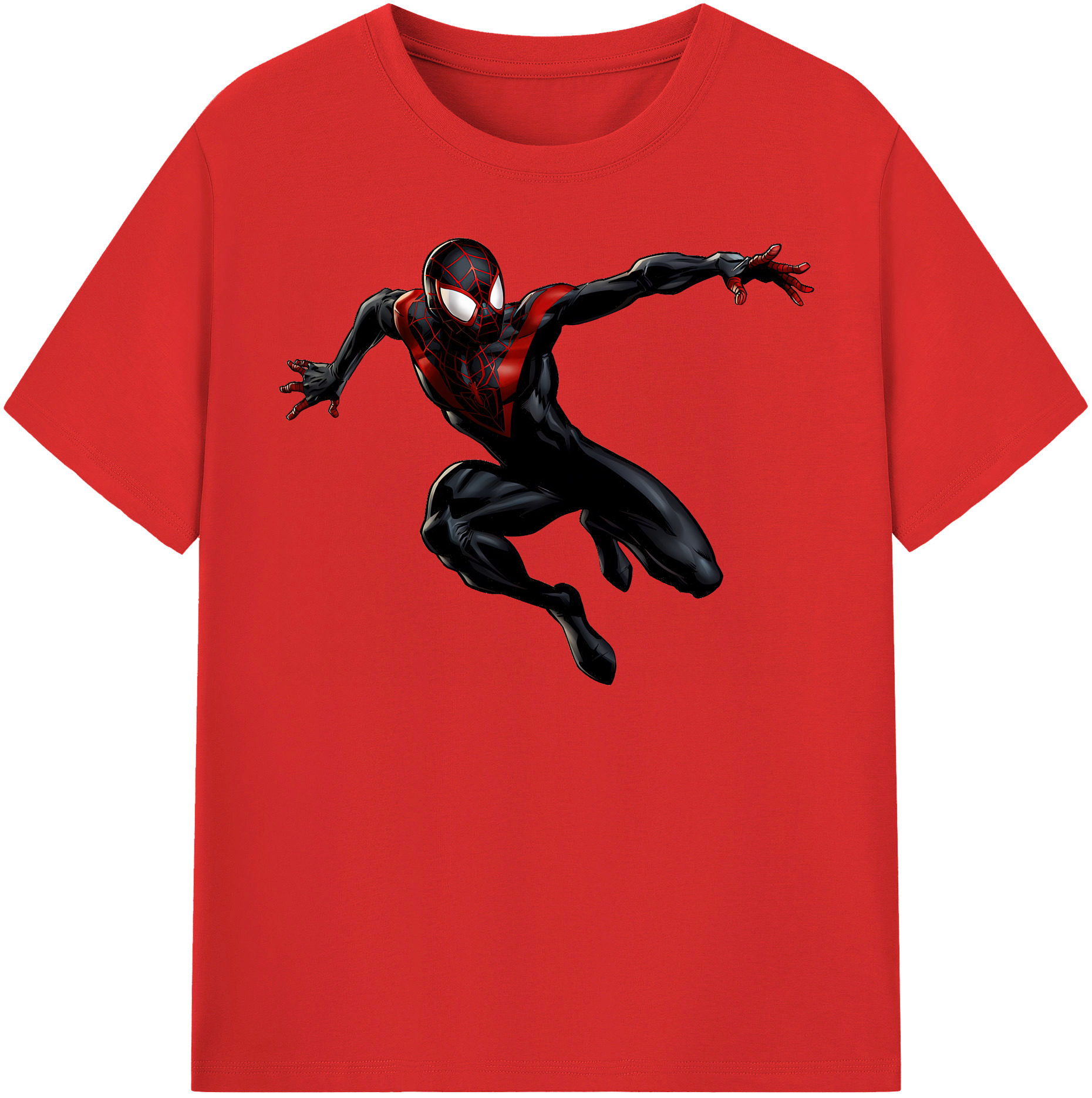 （画像用） Spider Man スパイダーマン 綿100％半袖Tシャツ（フロントプリント）