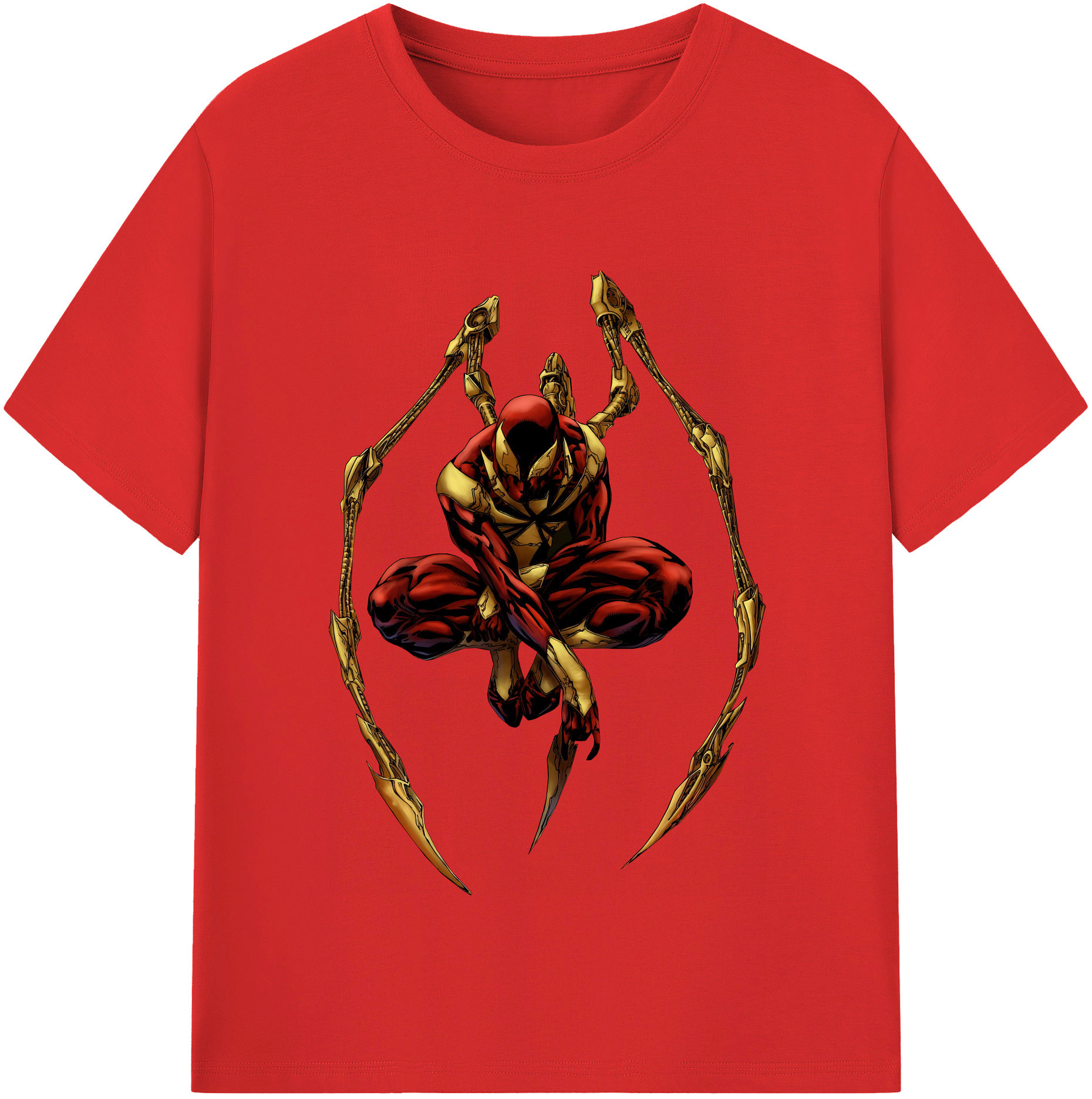 （画像用） Spider Man スパイダーマン 綿100％半袖Tシャツ（フロントプリント）