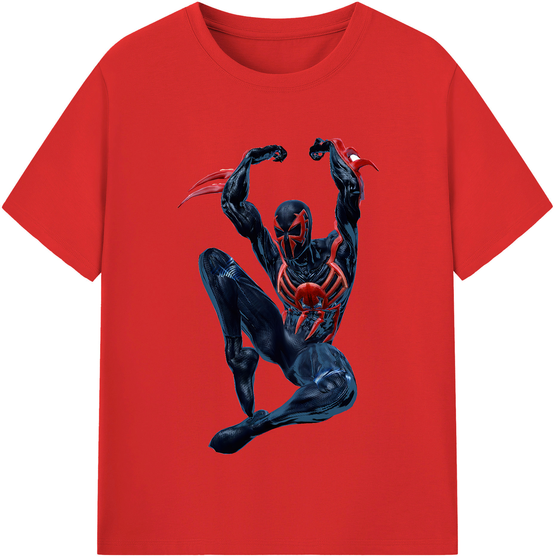 （画像用） Spider Man スパイダーマン 綿100％半袖Tシャツ（フロントプリント）