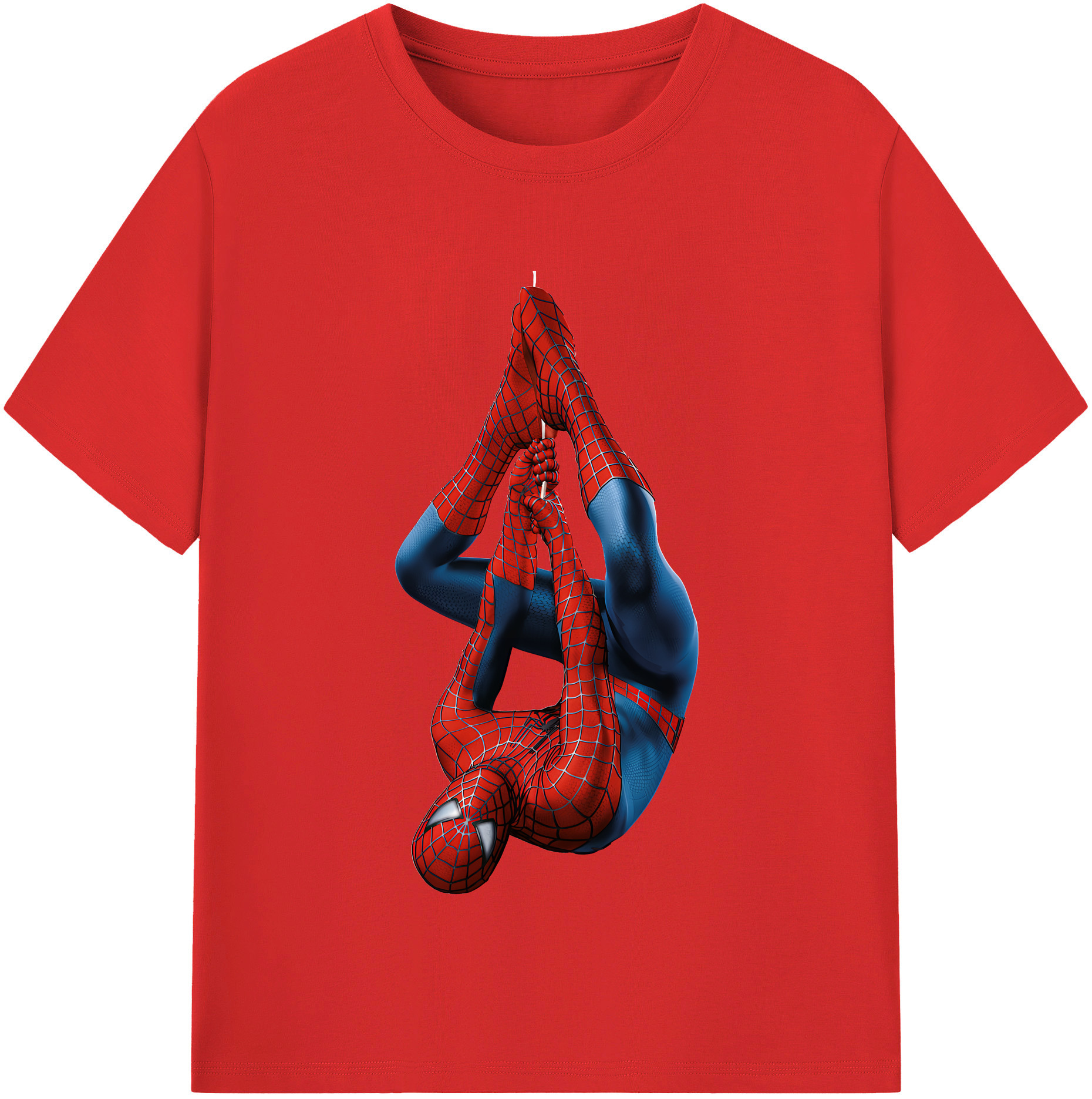 Spider Man スパイダーマン 綿100％半袖Tシャツ（フロントプリント）