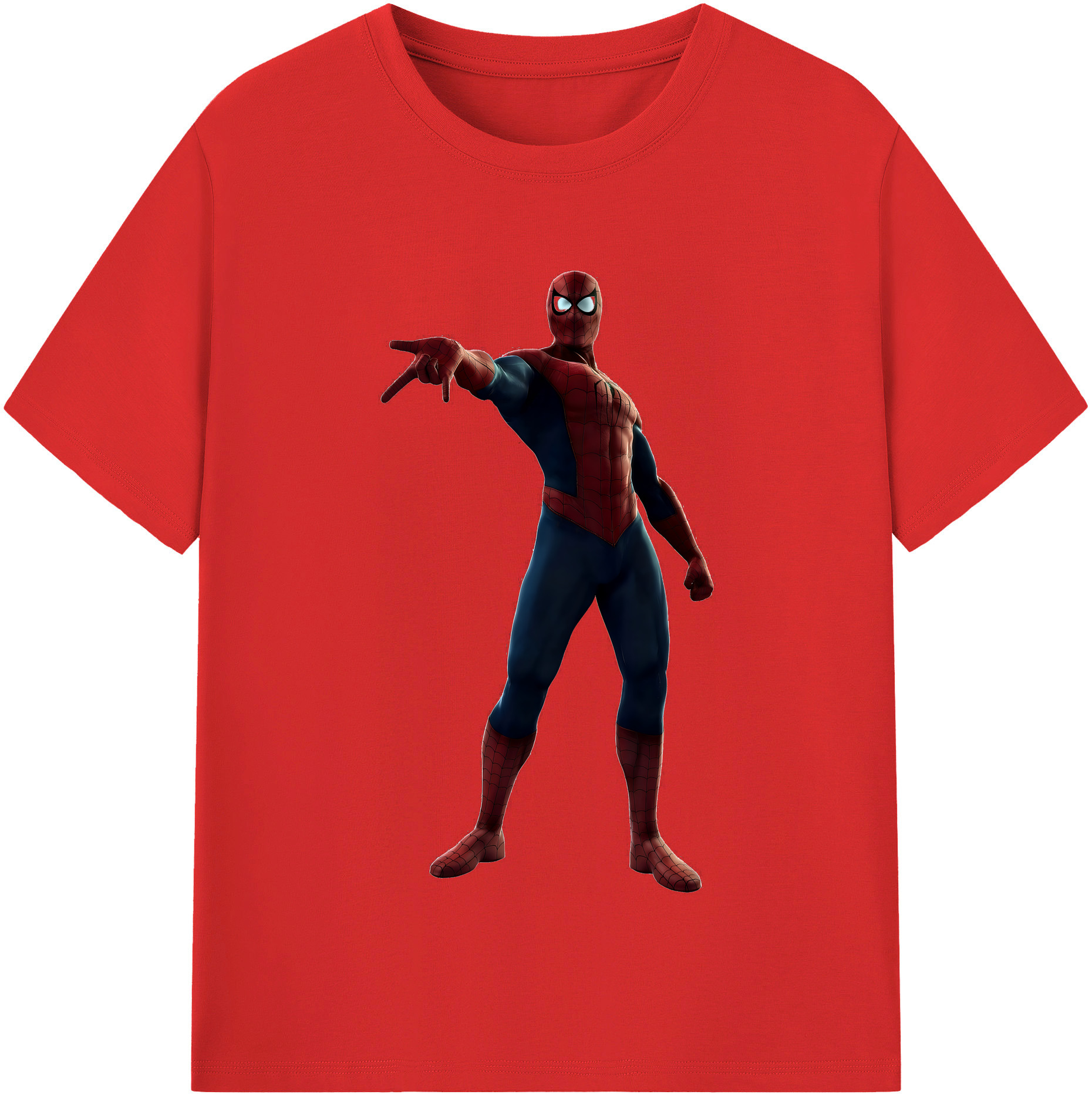 （画像用） Spider Man スパイダーマン 綿100％半袖Tシャツ（フロントプリント）