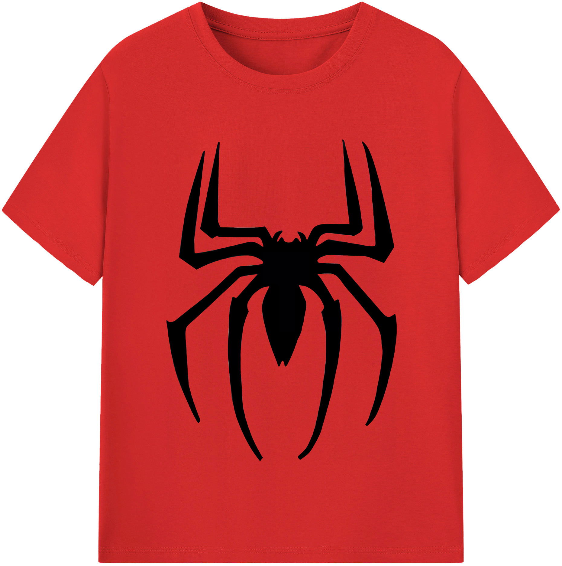 （画像用） Spider Man スパイダーマン 綿100％半袖Tシャツ（フロントプリント）