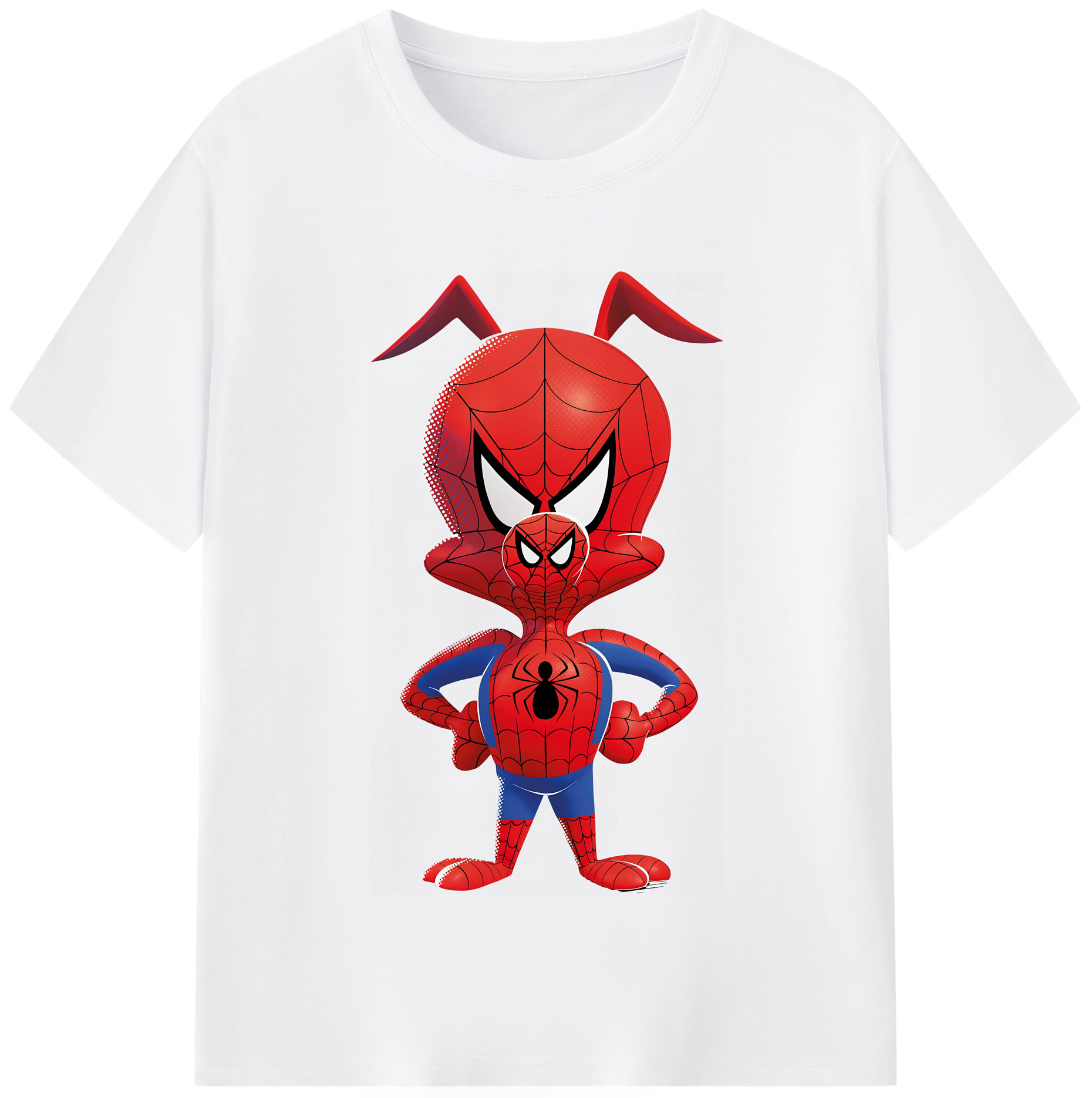 （画像用） Spider Man スパイダーマン 綿100％半袖Tシャツ（フロントプリント）