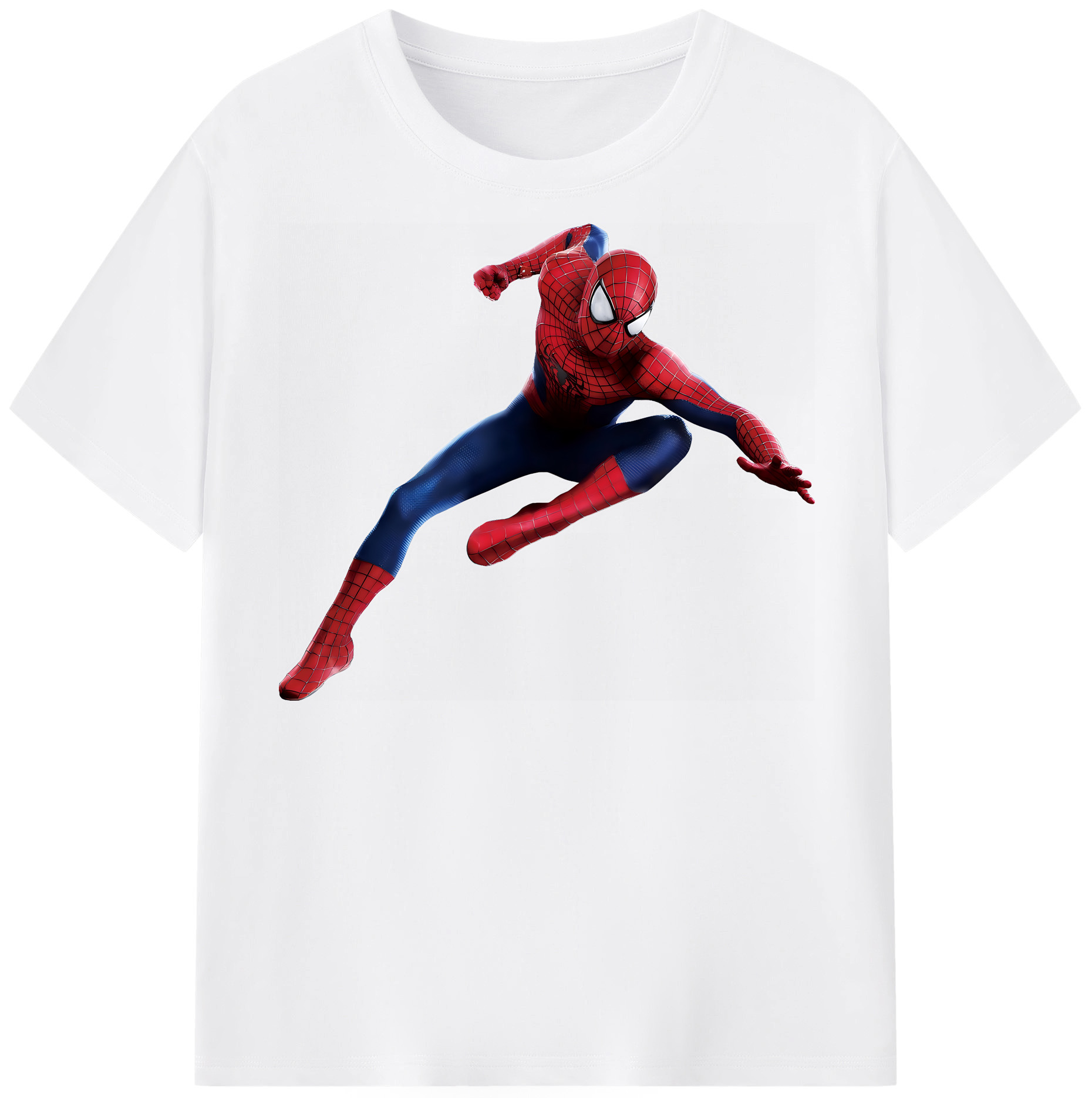 （画像用） Spider Man スパイダーマン 綿100％半袖Tシャツ（フロントプリント）