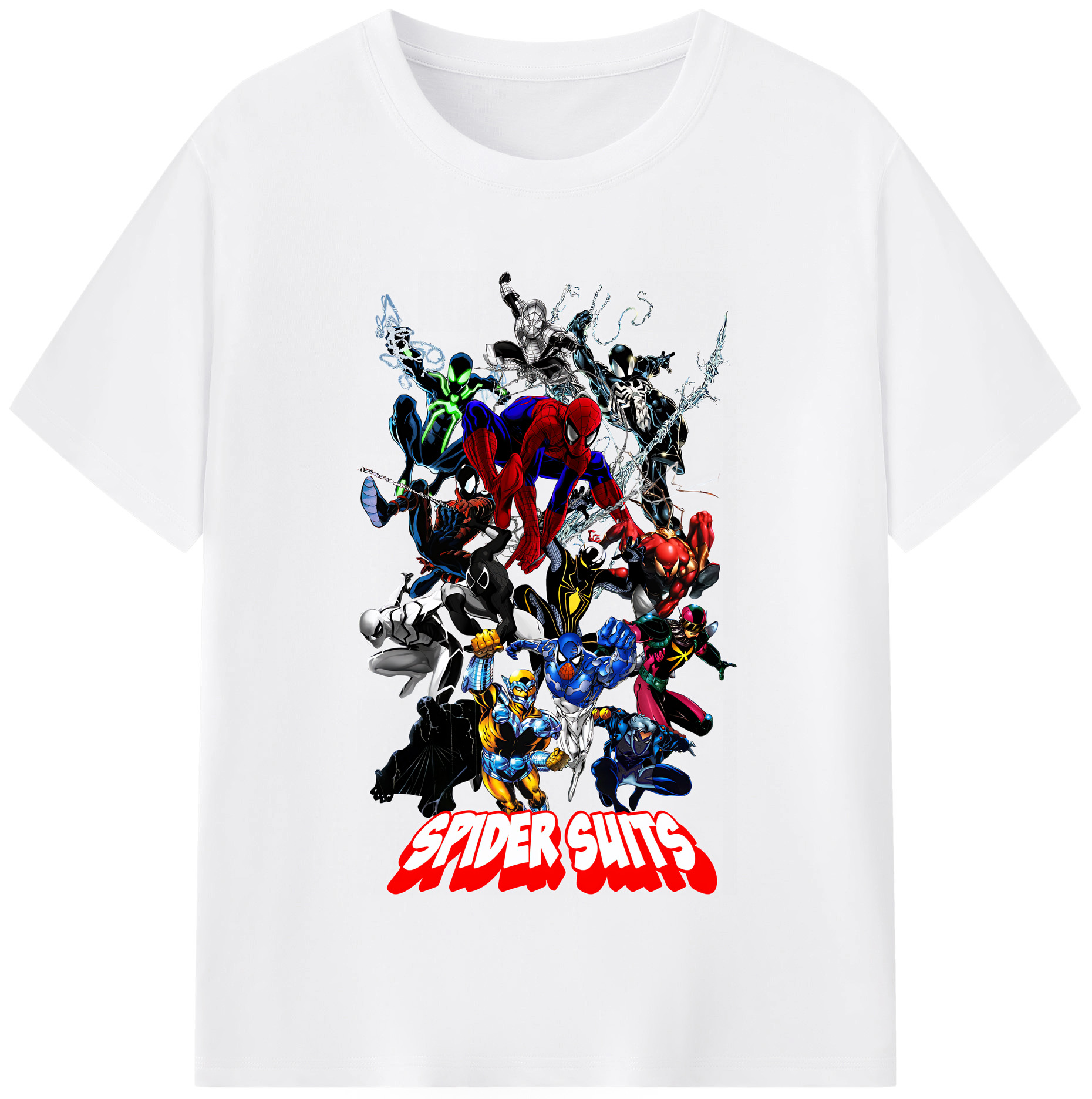 （画像用） Spider Man スパイダーマン 綿100％半袖Tシャツ（フロントプリント）