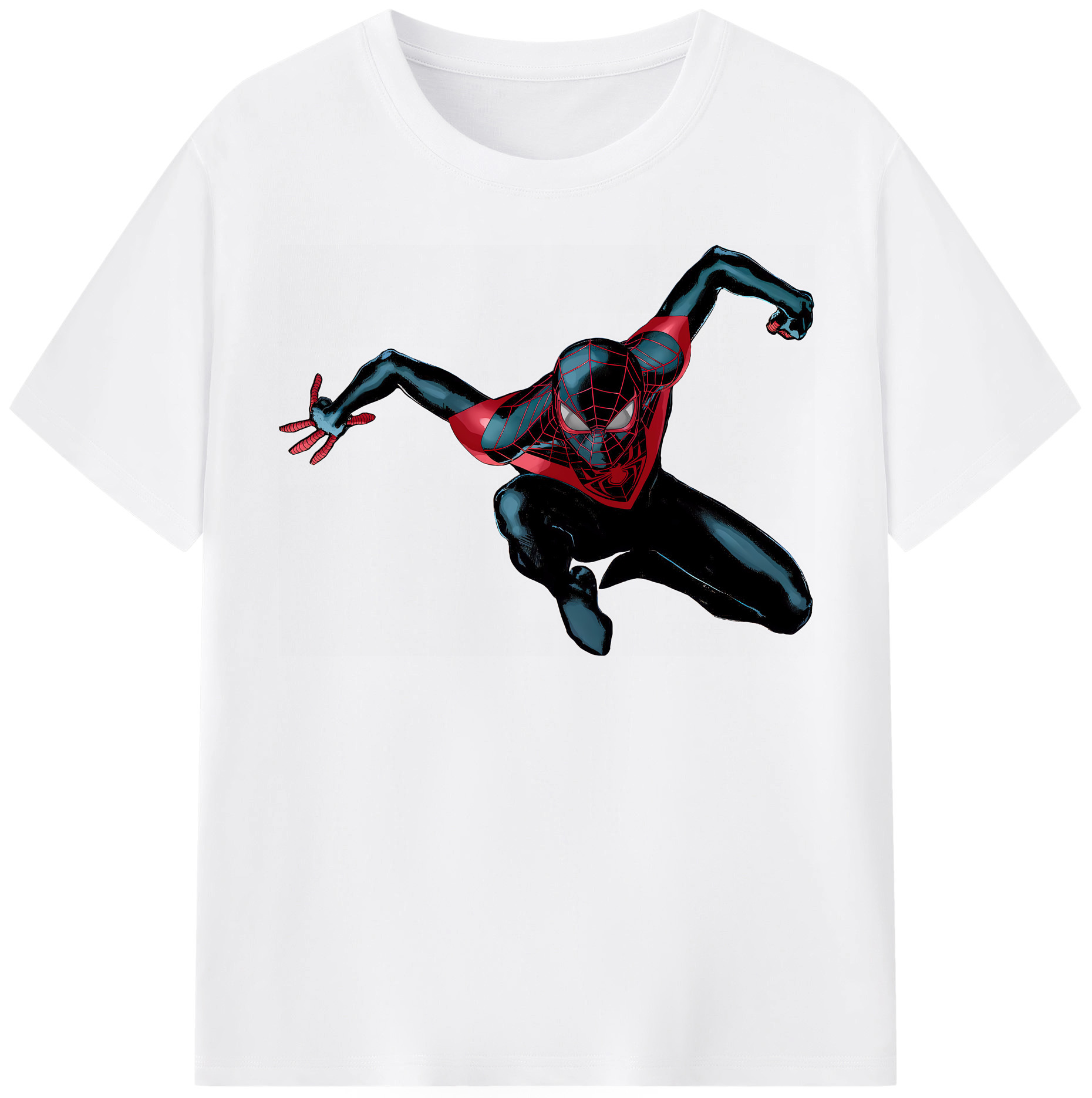 （画像用） Spider Man スパイダーマン 綿100％半袖Tシャツ（フロントプリント）