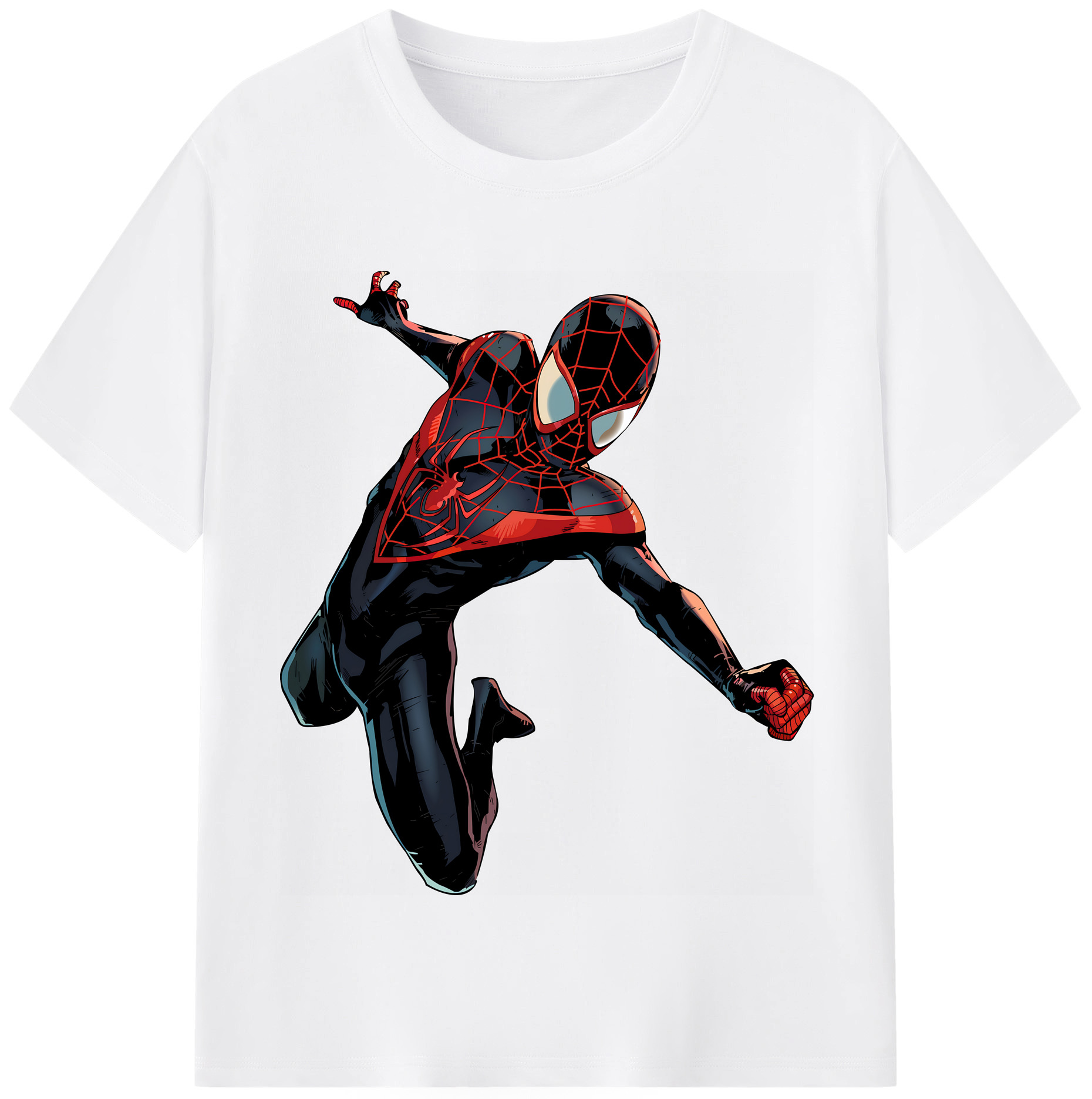 （画像用） Spider Man スパイダーマン 綿100％半袖Tシャツ（フロントプリント）