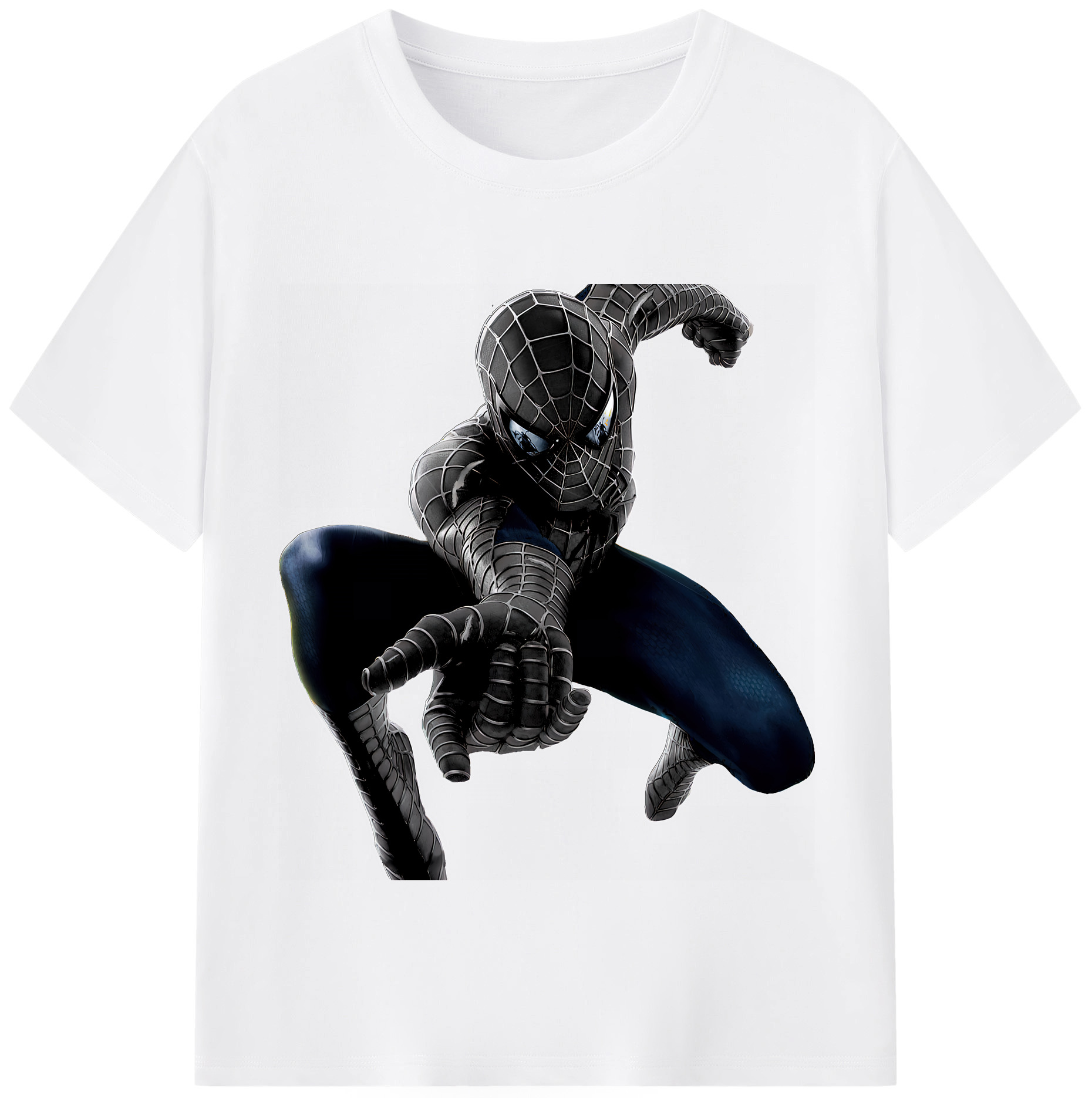 （画像用） Spider Man スパイダーマン 綿100％半袖Tシャツ（フロントプリント）