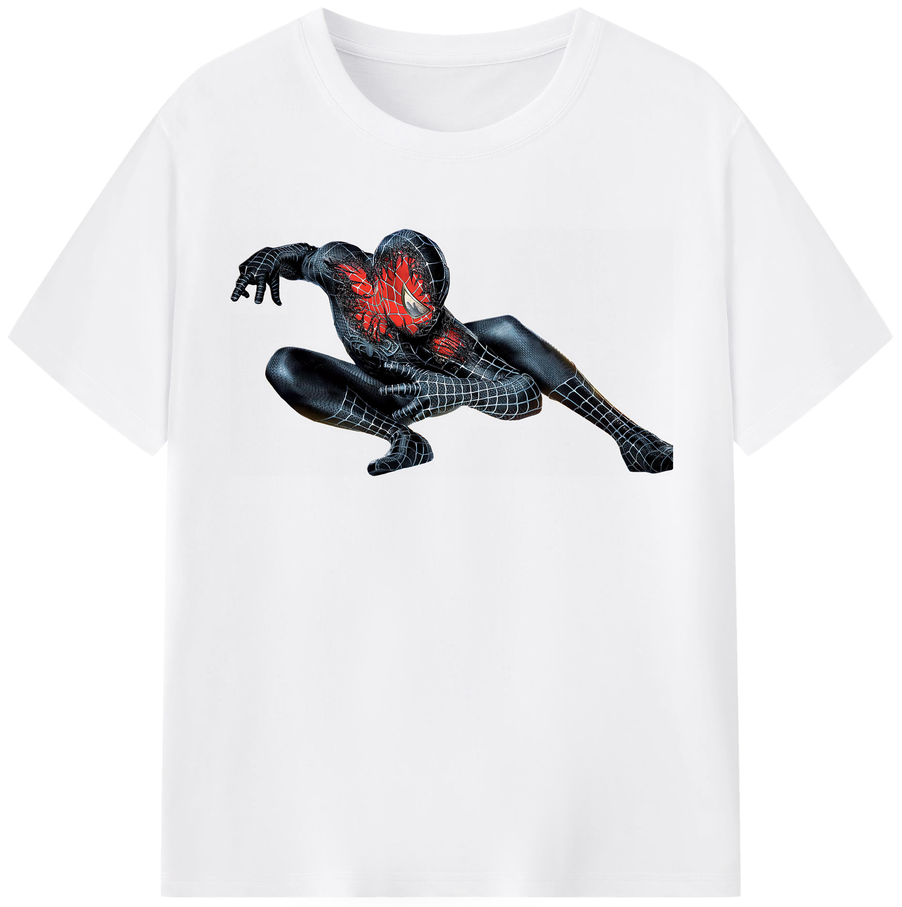 （画像用） Spider Man スパイダーマン 綿100％半袖Tシャツ（フロントプリント）