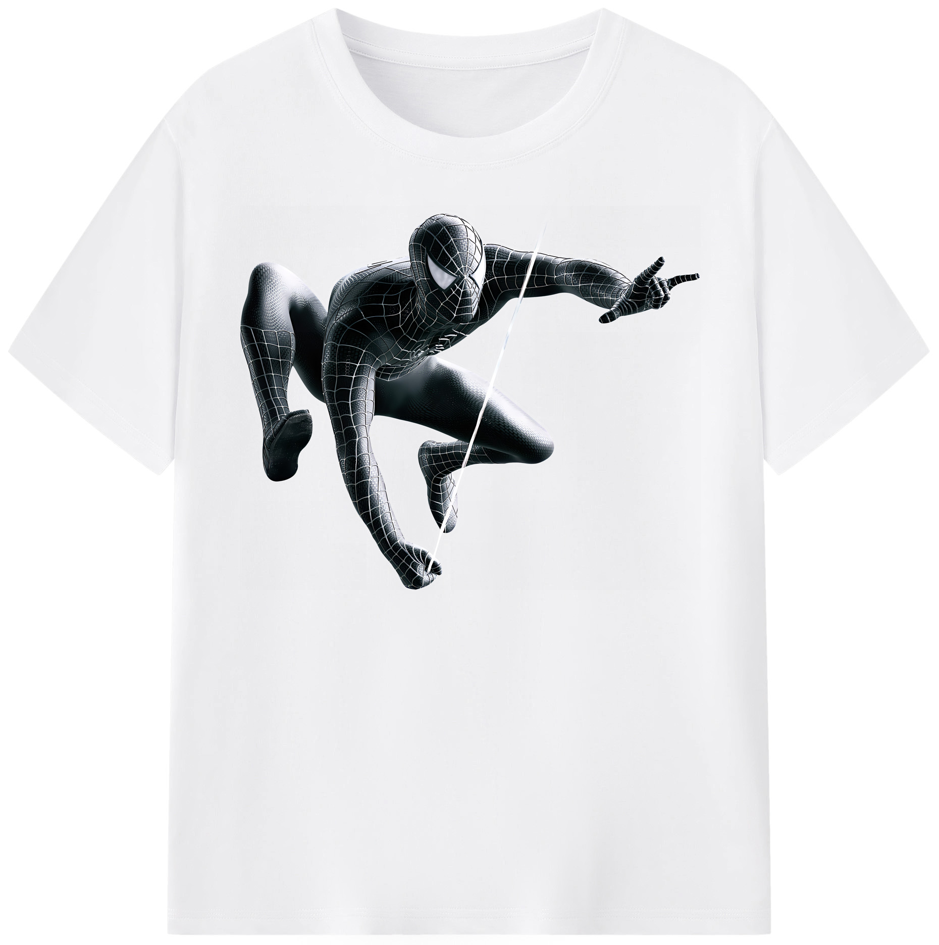 （画像用） Spider Man スパイダーマン 綿100％半袖Tシャツ（フロントプリント）