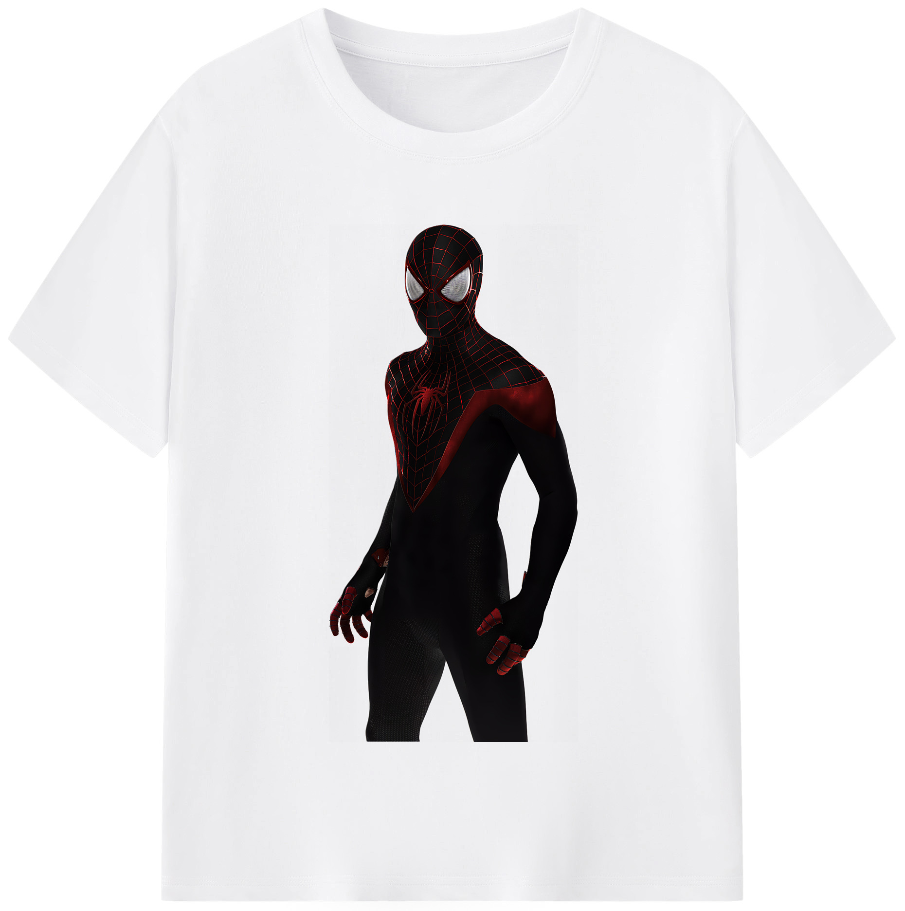 （画像用） Spider Man スパイダーマン 綿100％半袖Tシャツ（フロントプリント）