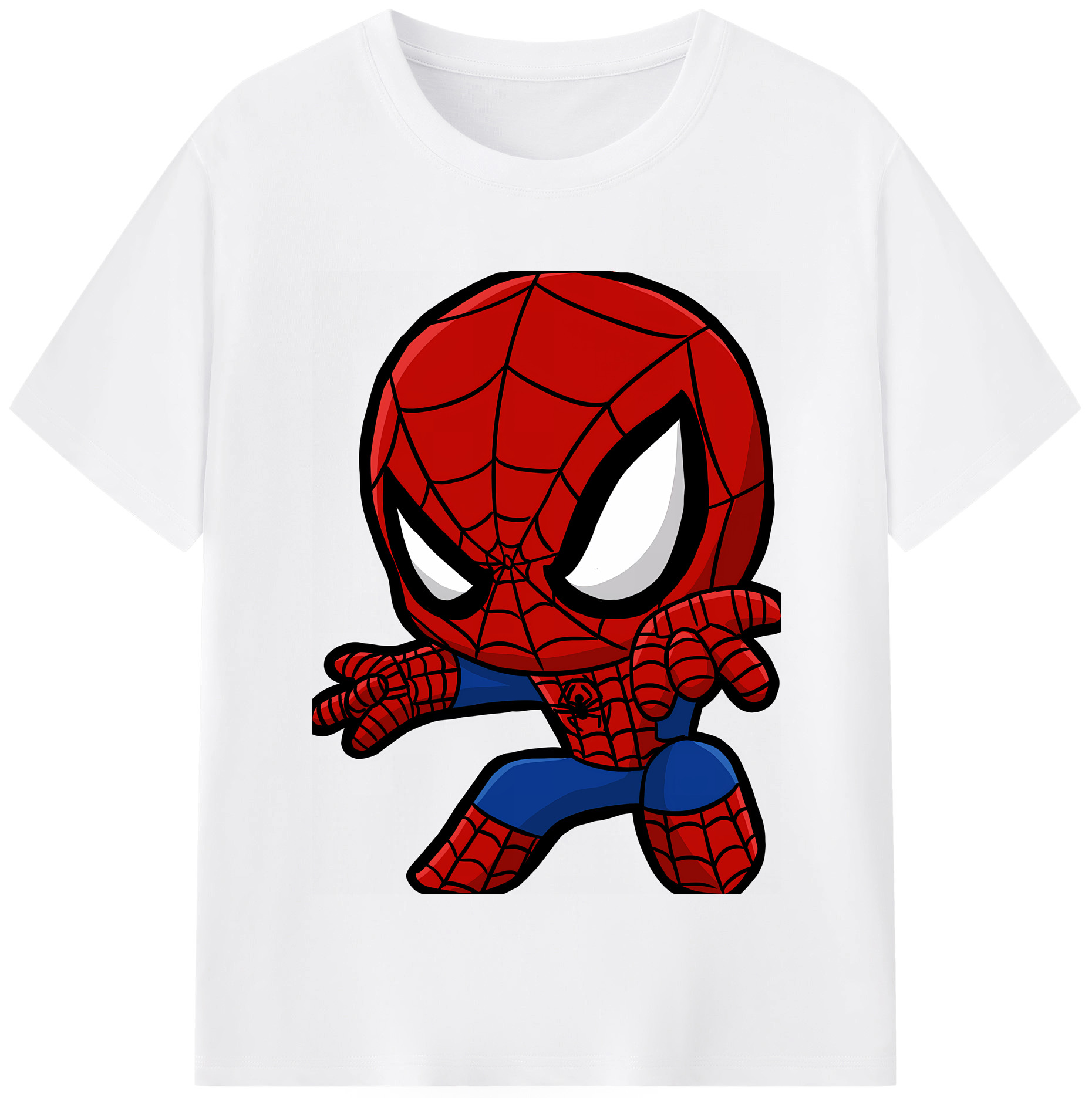 （画像用） Spider Man スパイダーマン 綿100％半袖Tシャツ（フロントプリント）