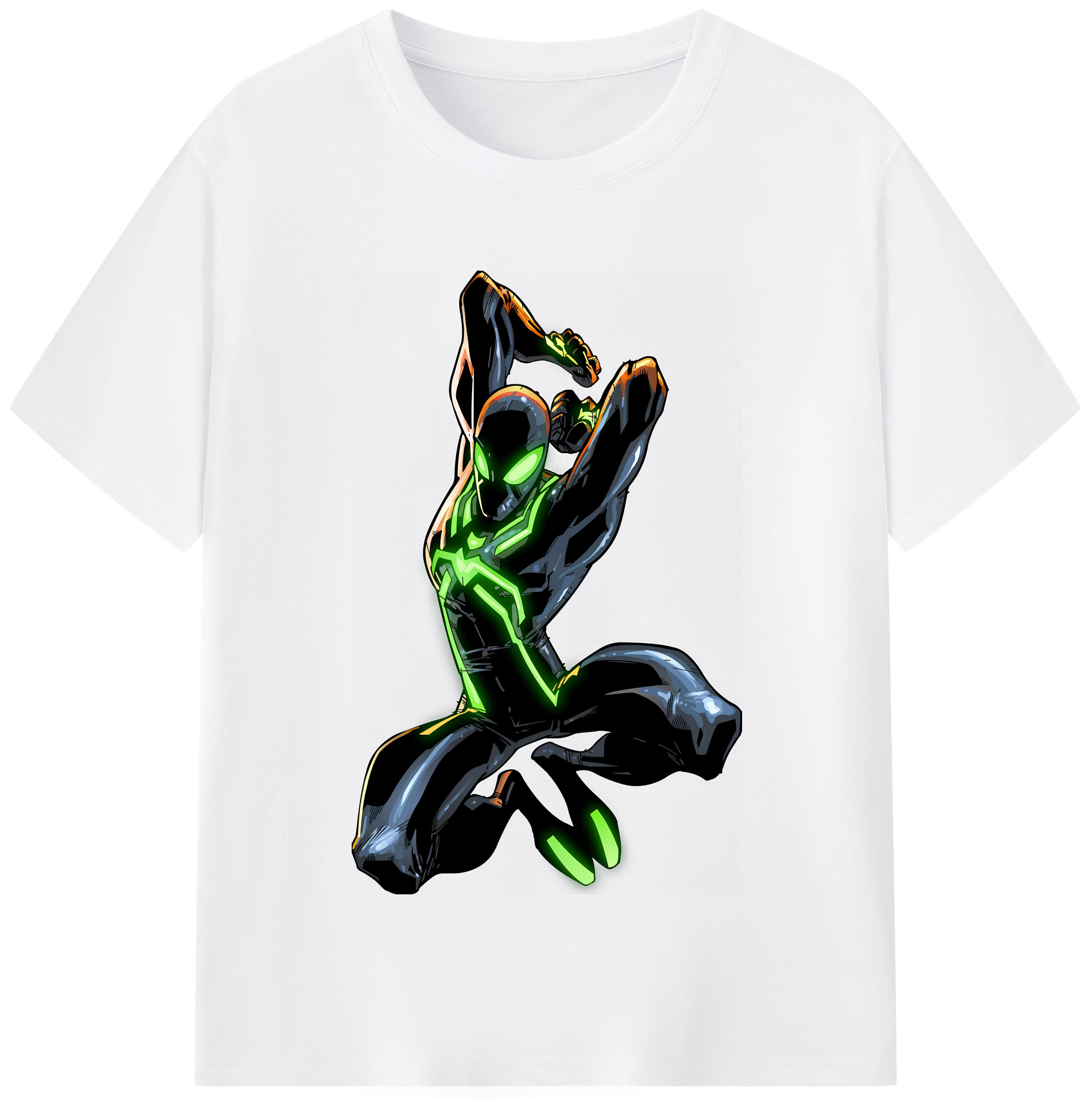 （画像用） Spider Man スパイダーマン 綿100％半袖Tシャツ（フロントプリント）