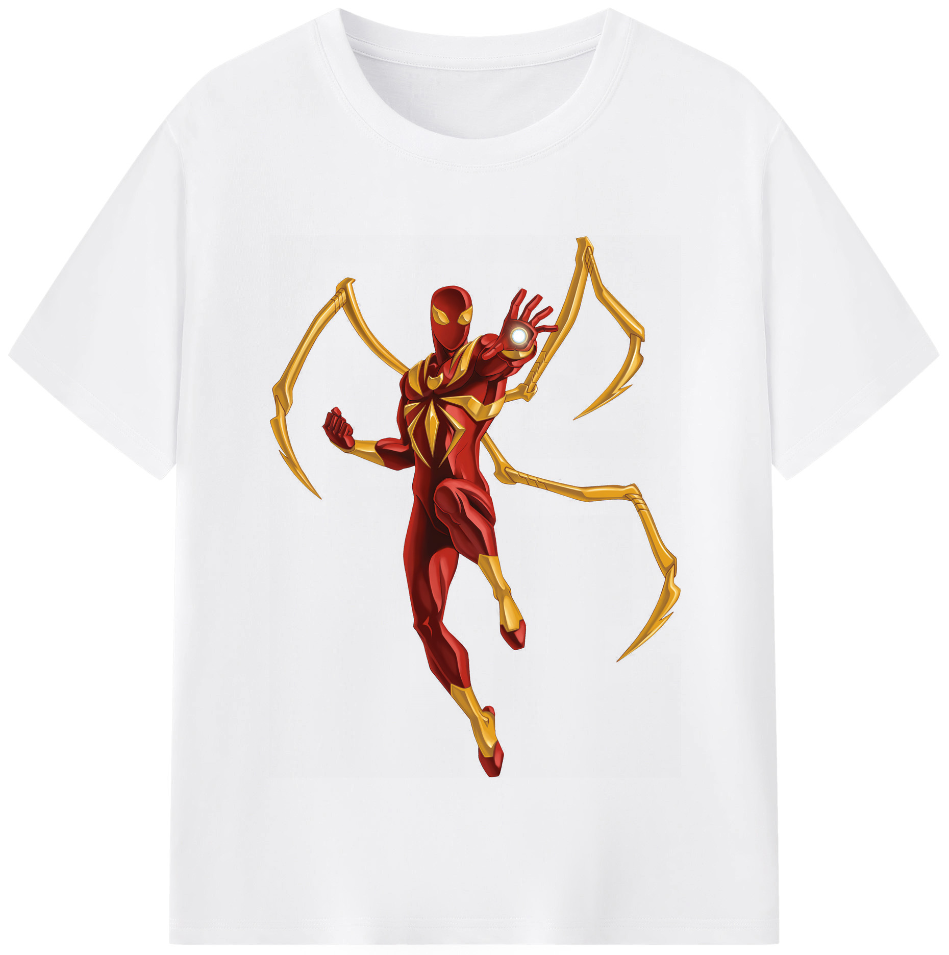 （画像用） Spider Man スパイダーマン 綿100％半袖Tシャツ（フロントプリント）