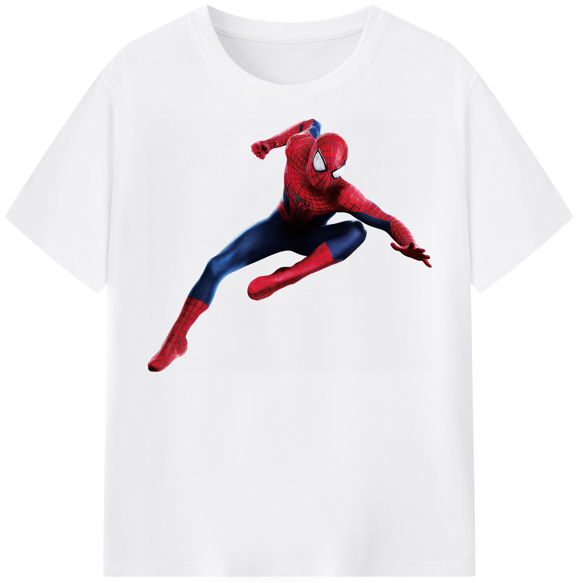 （画像用） Spider Man スパイダーマン 綿100％半袖Tシャツ（フロントプリント）