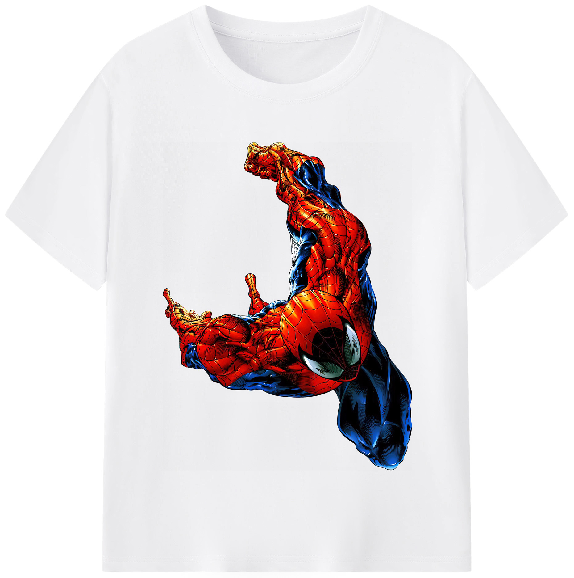 （画像用） Spider Man スパイダーマン 綿100％半袖Tシャツ（フロントプリント）