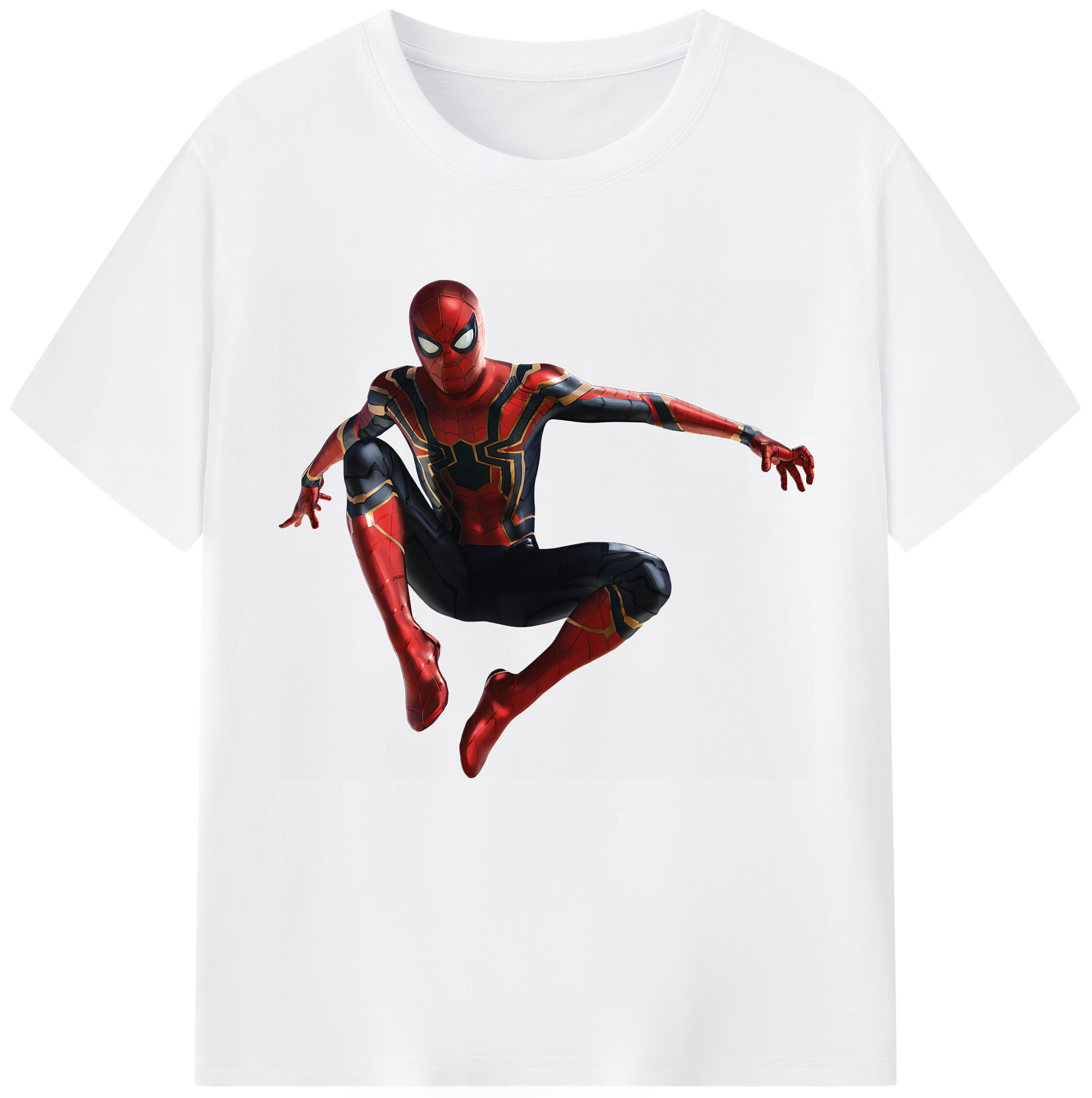 （画像用） Spider Man スパイダーマン 綿100％半袖Tシャツ（フロントプリント）