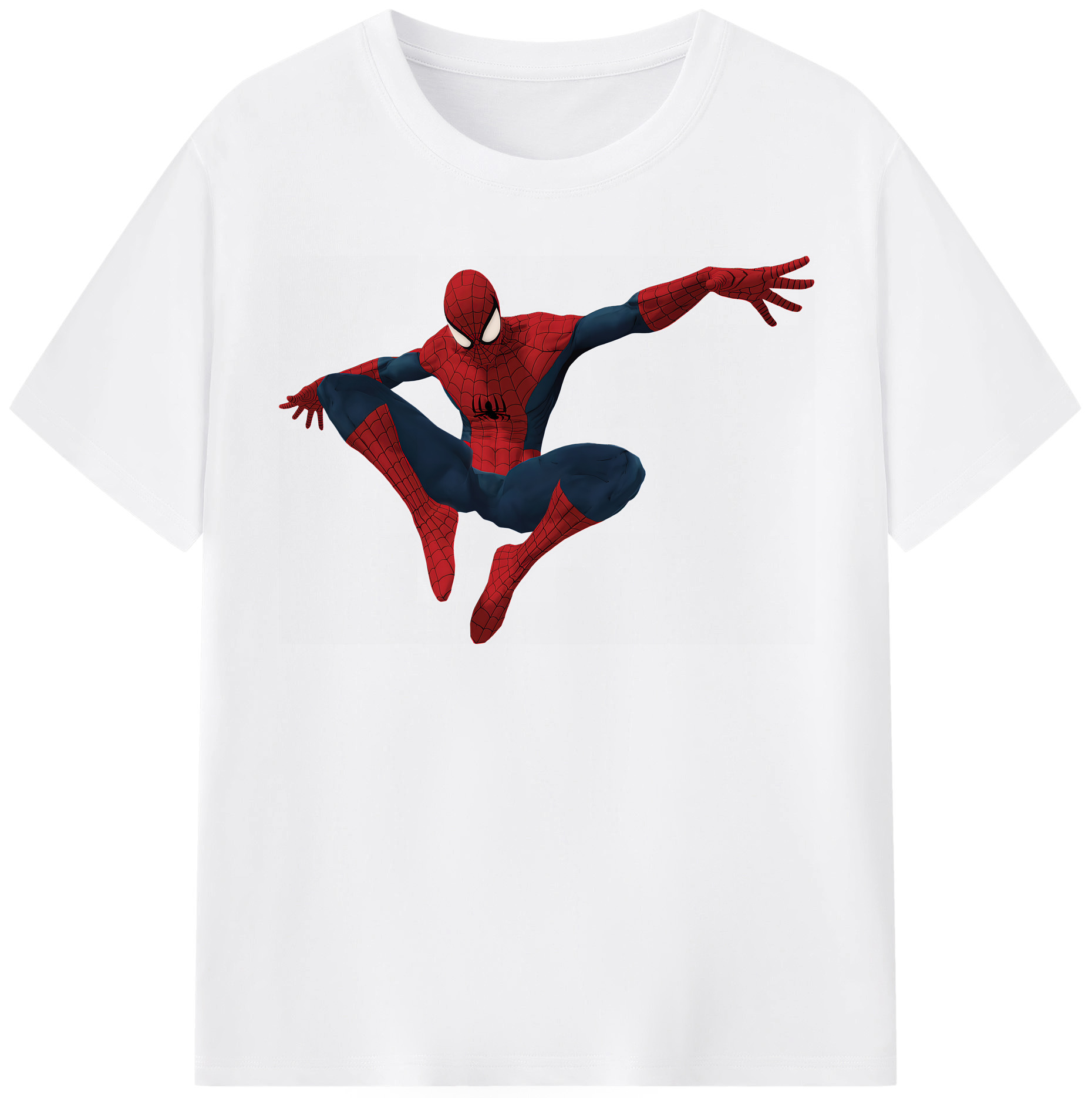 （画像用） Spider Man スパイダーマン 綿100％半袖Tシャツ（フロントプリント）