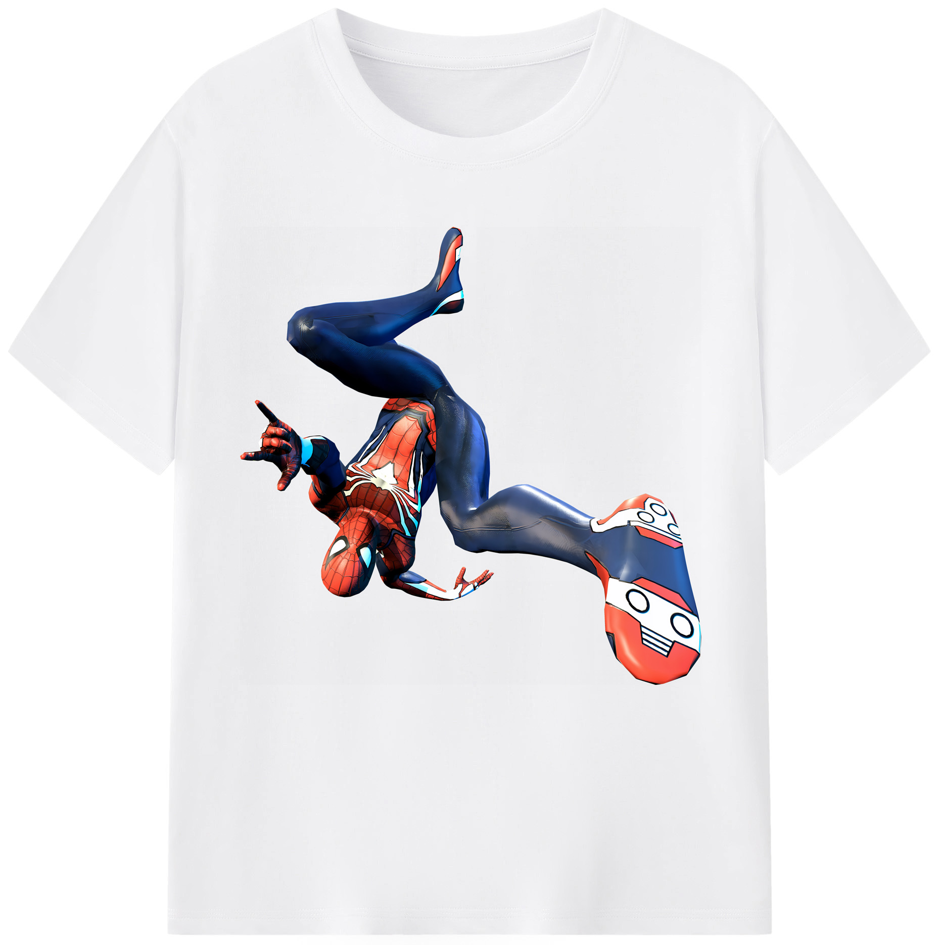 （画像用） Spider Man スパイダーマン 綿100％半袖Tシャツ（フロントプリント）
