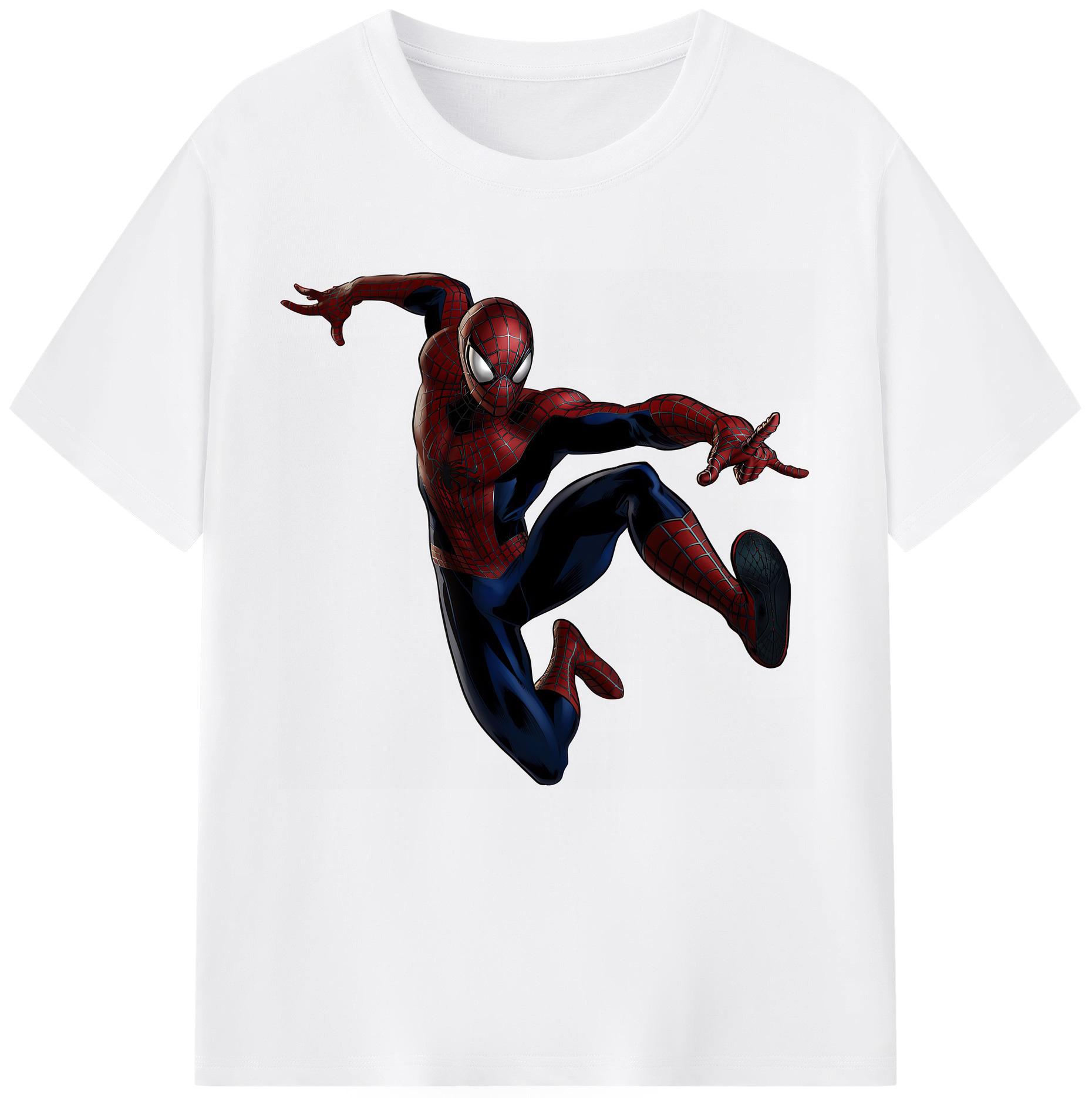 （画像用） Spider Man スパイダーマン 綿100％半袖Tシャツ（フロントプリント）