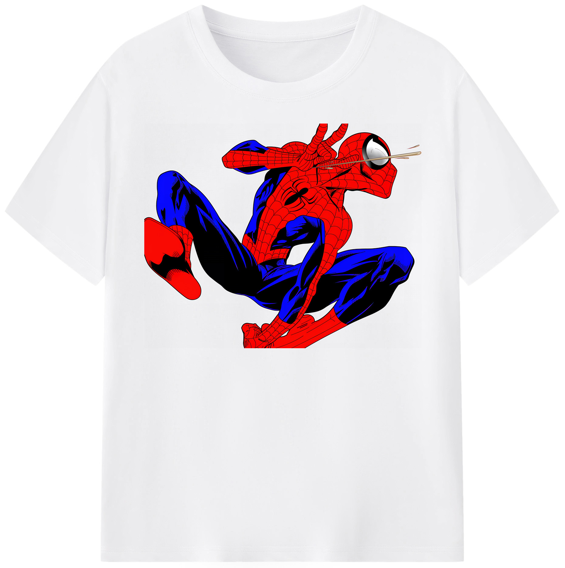 （画像用） Spider Man スパイダーマン 綿100％半袖Tシャツ（フロントプリント）