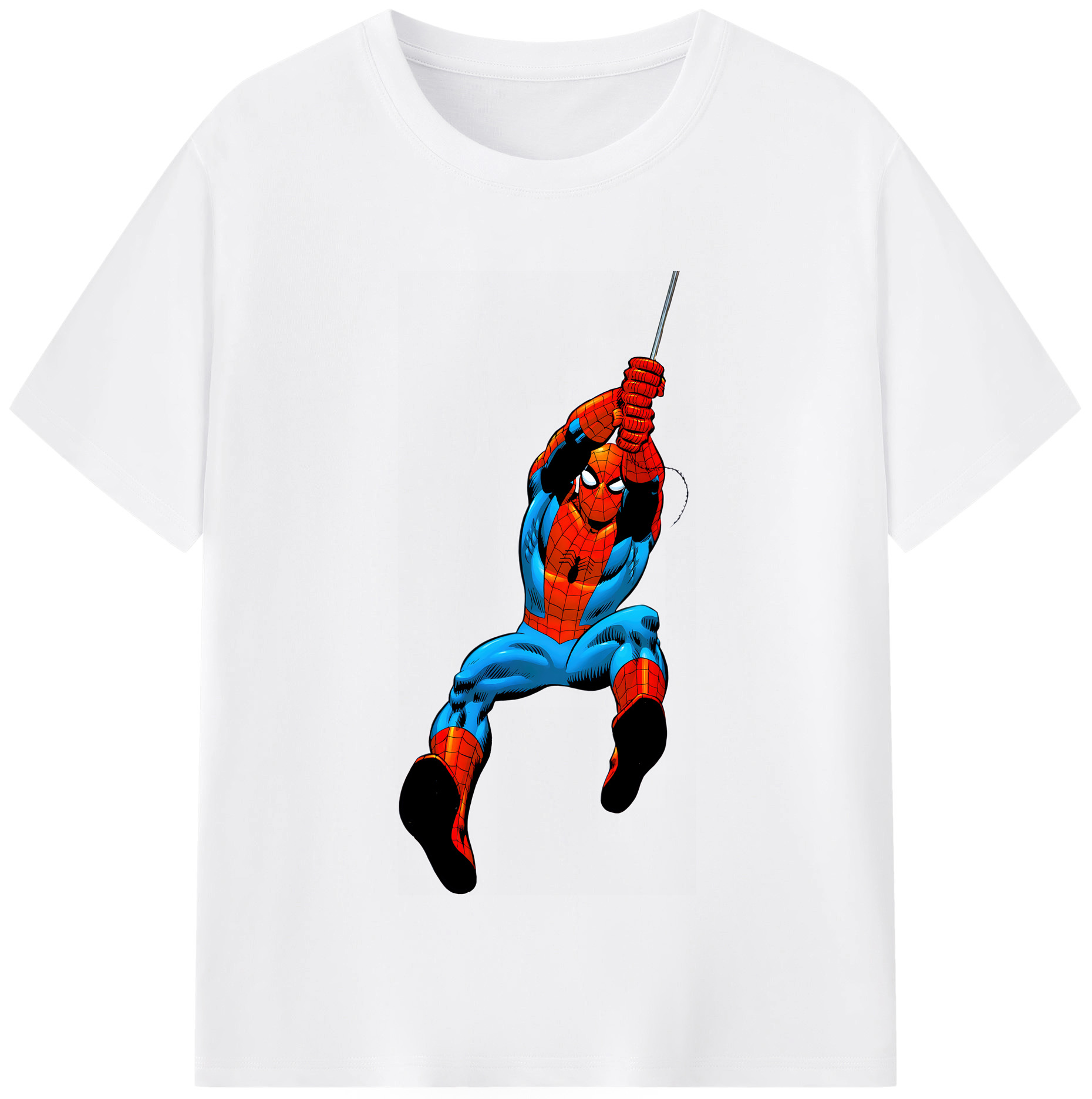 （画像用） Spider Man スパイダーマン 綿100％半袖Tシャツ（フロントプリント）