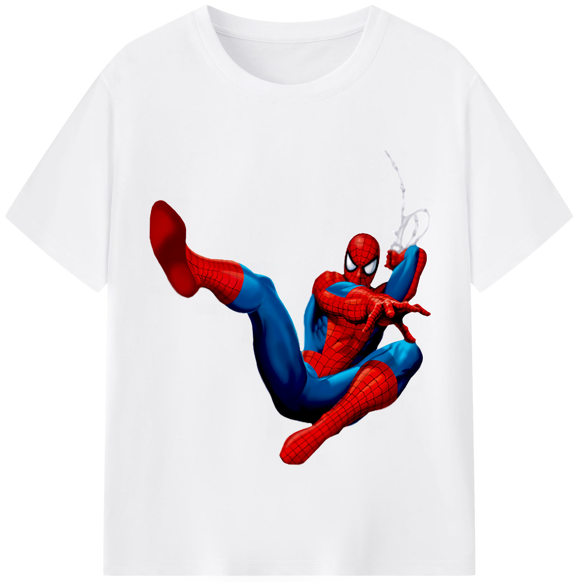 （画像用） Spider Man スパイダーマン 綿100％半袖Tシャツ（フロントプリント）