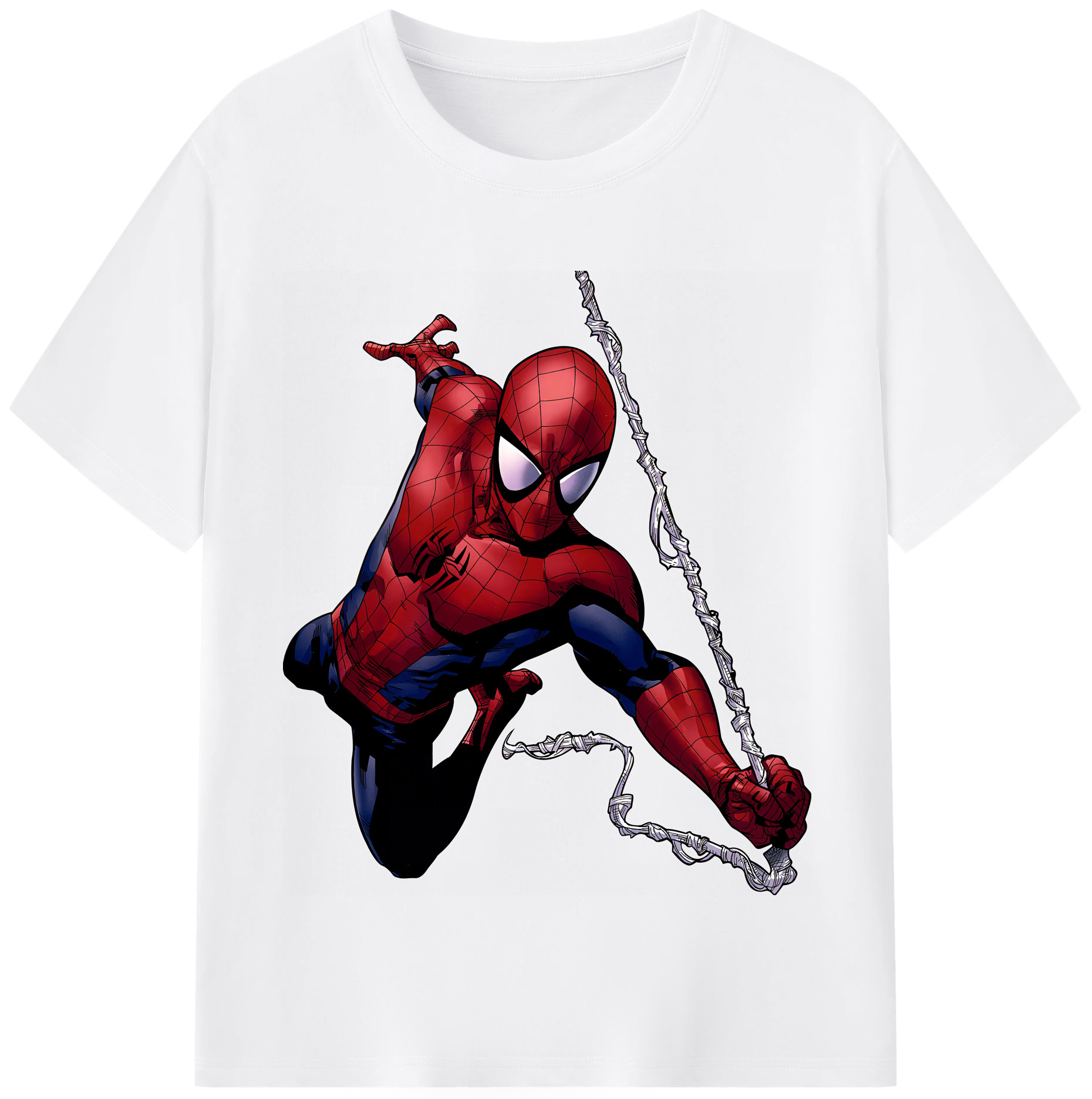 （画像用） Spider Man スパイダーマン 綿100％半袖Tシャツ（フロントプリント）