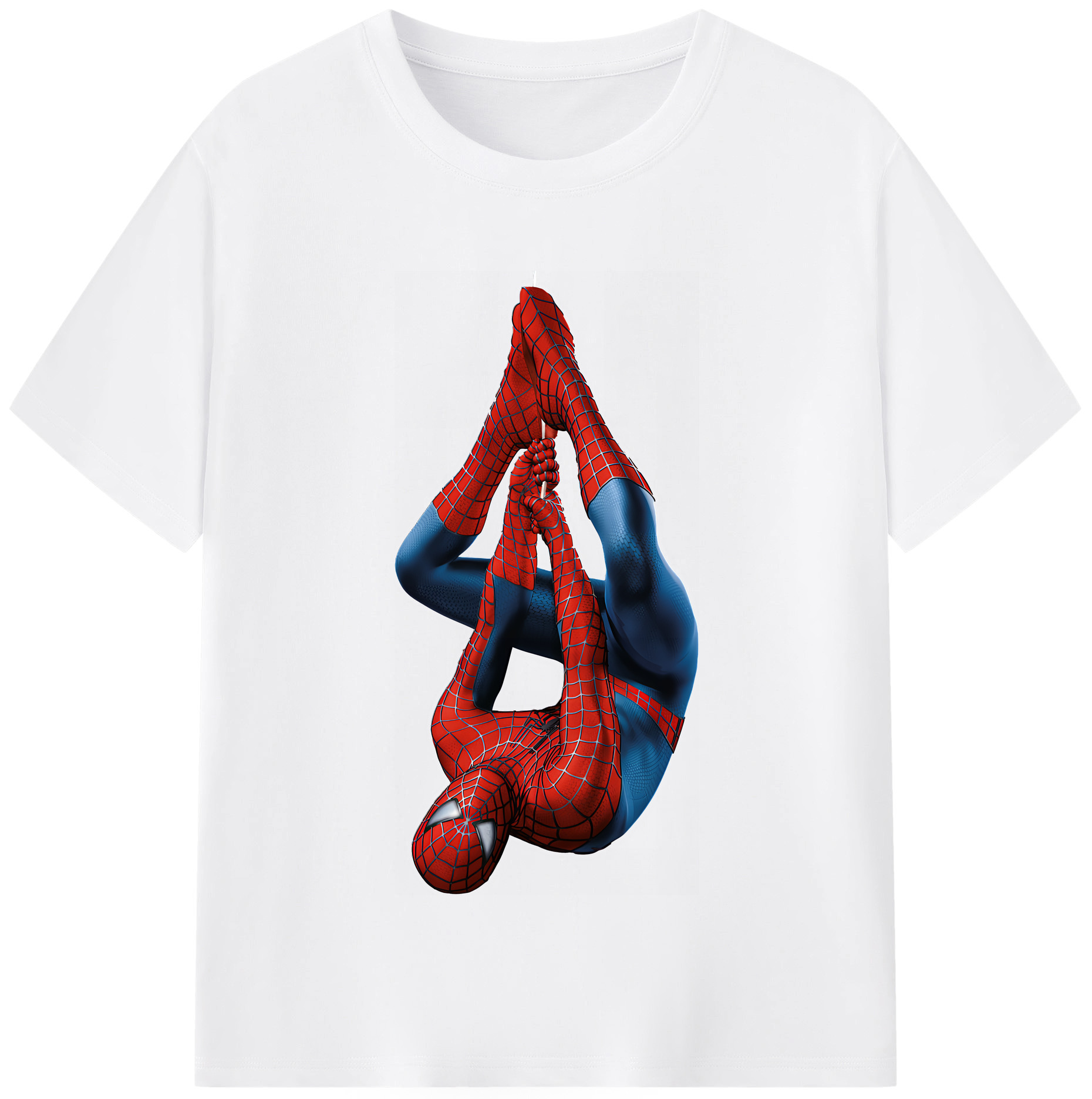 （画像用） Spider Man スパイダーマン 綿100％半袖Tシャツ（フロントプリント）