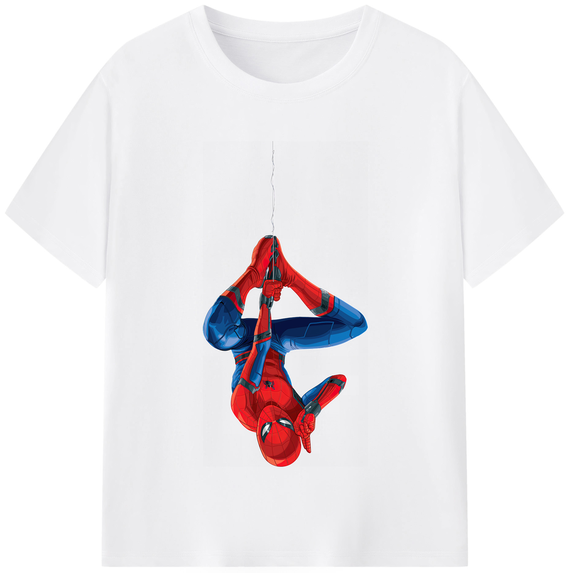 （画像用） Spider Man スパイダーマン 綿100％半袖Tシャツ（フロントプリント）