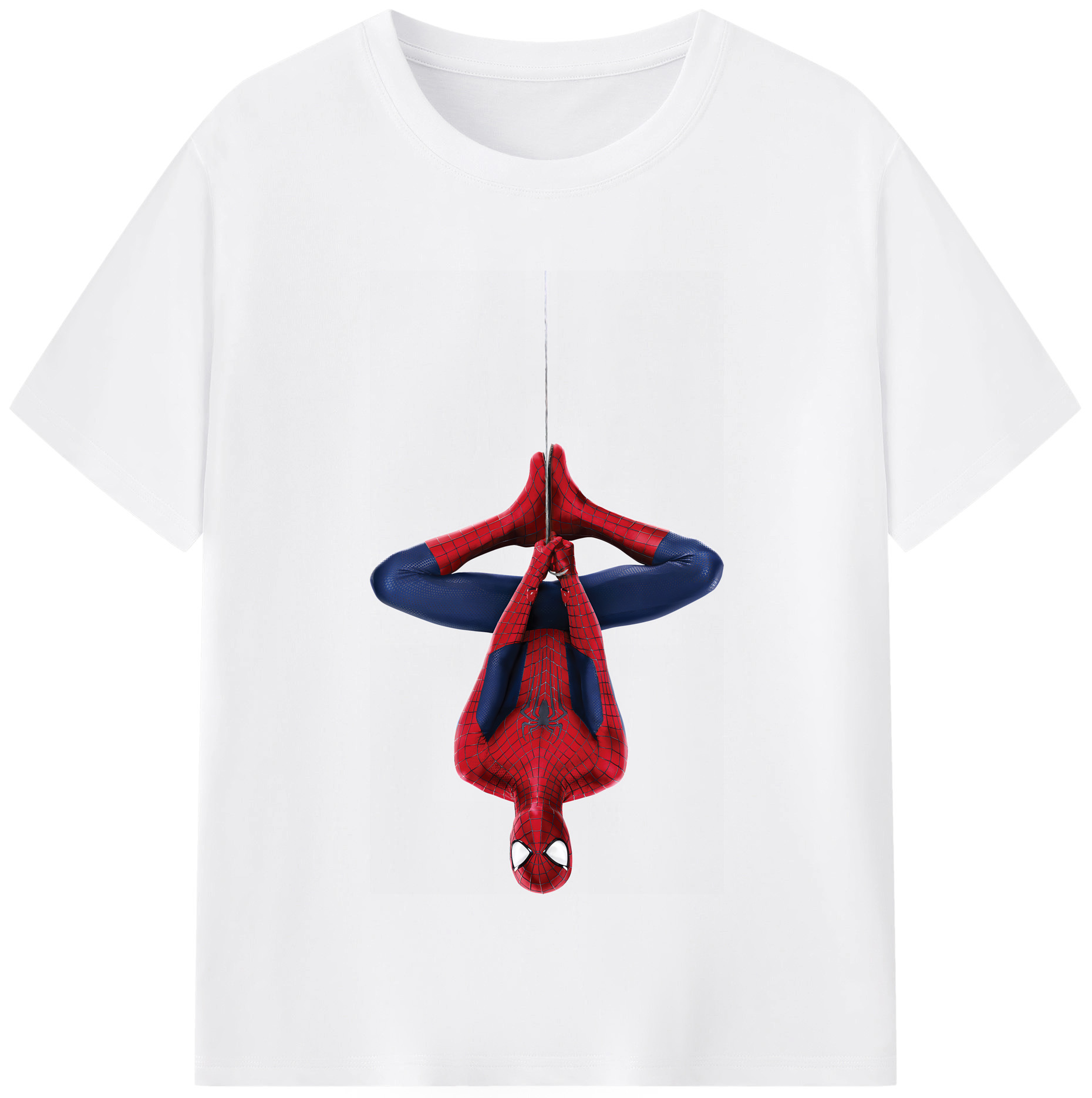 （画像用） Spider Man スパイダーマン 綿100％半袖Tシャツ（フロントプリント）
