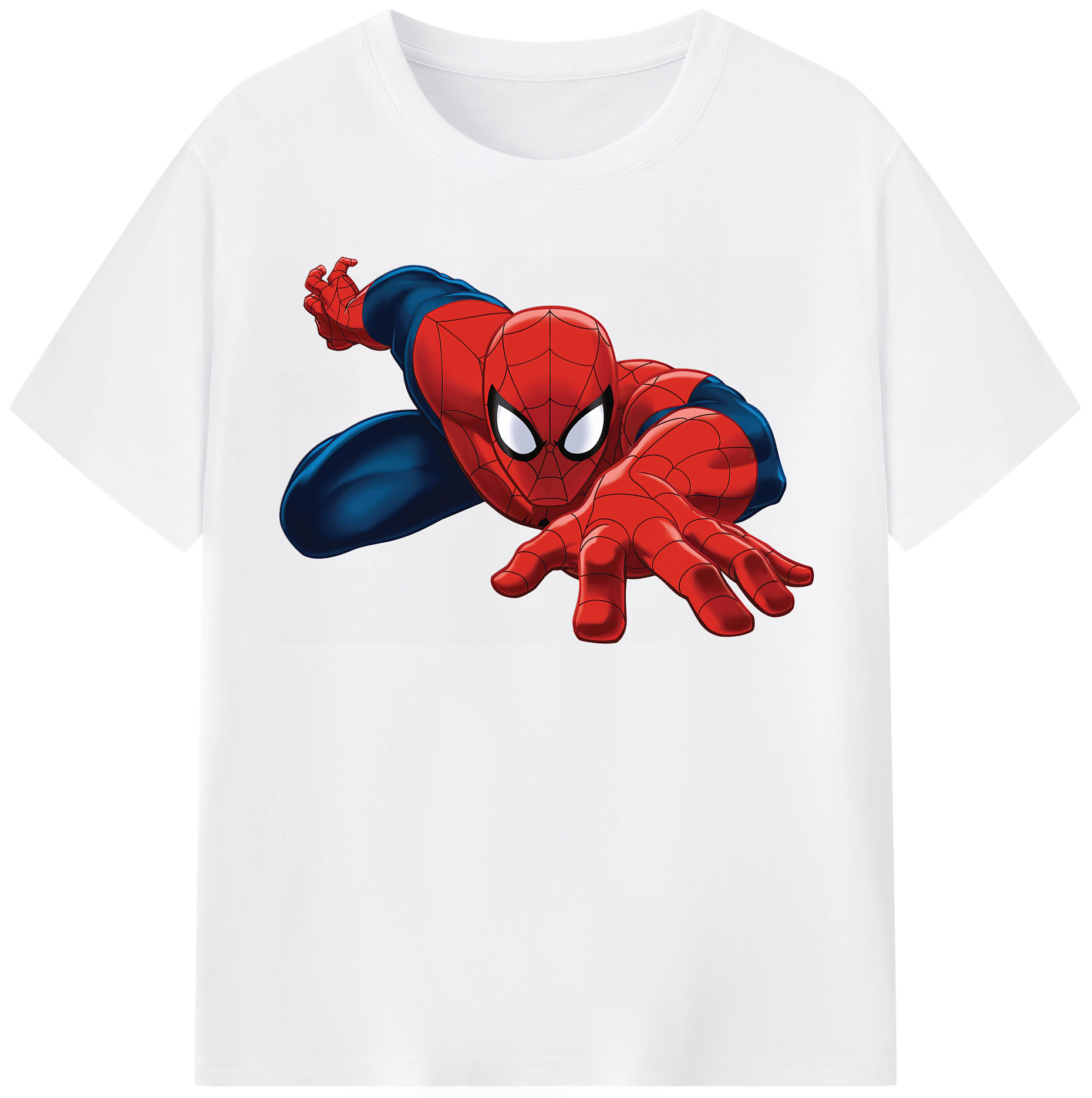 （画像用） Spider Man スパイダーマン 綿100％半袖Tシャツ（フロントプリント）