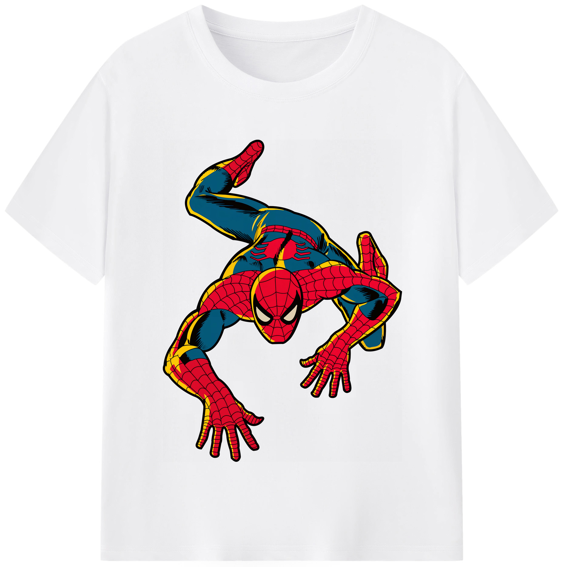（画像用） Spider Man スパイダーマン 綿100％半袖Tシャツ（フロントプリント）