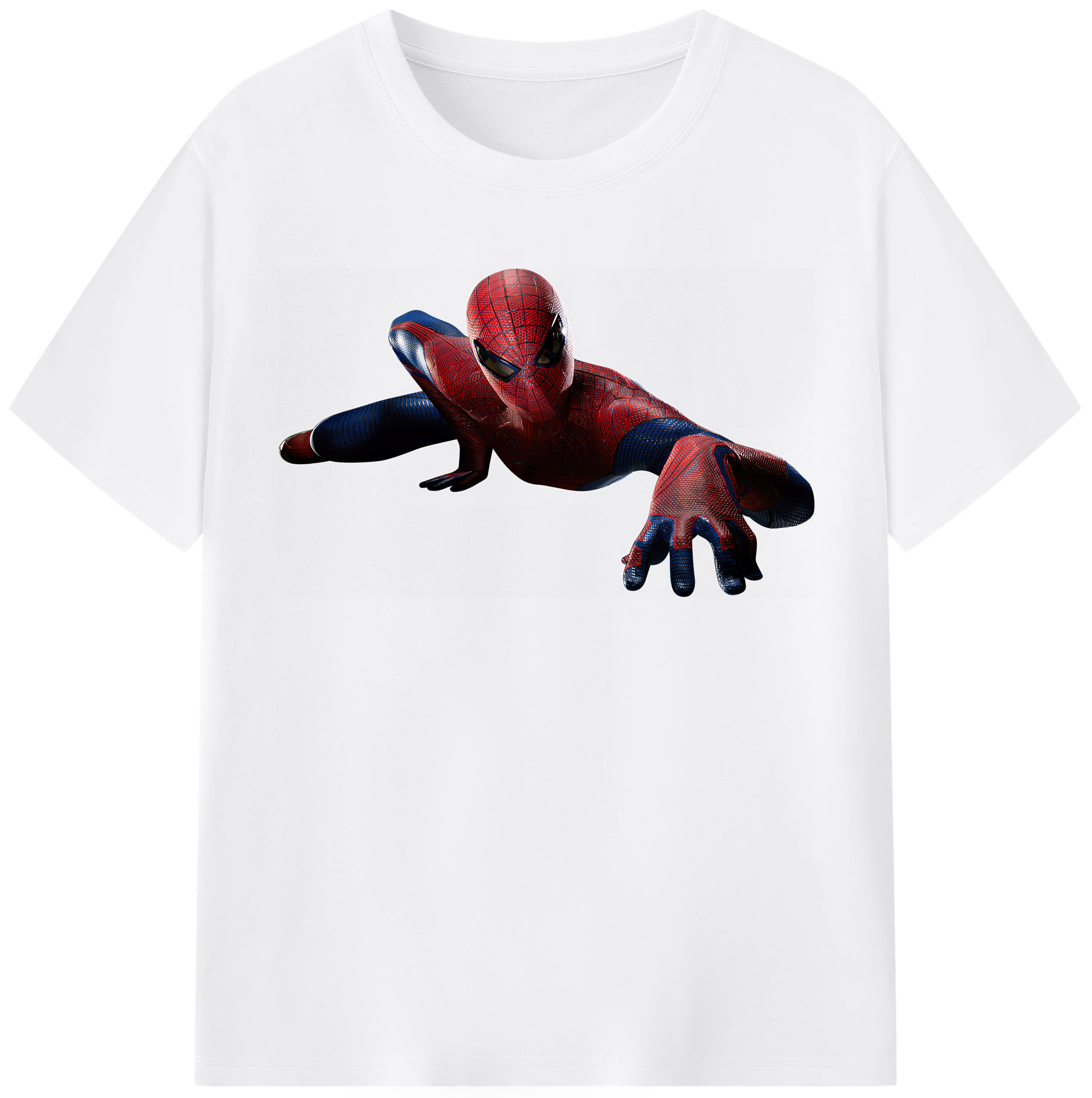 （画像用） Spider Man スパイダーマン 綿100％半袖Tシャツ（フロントプリント）