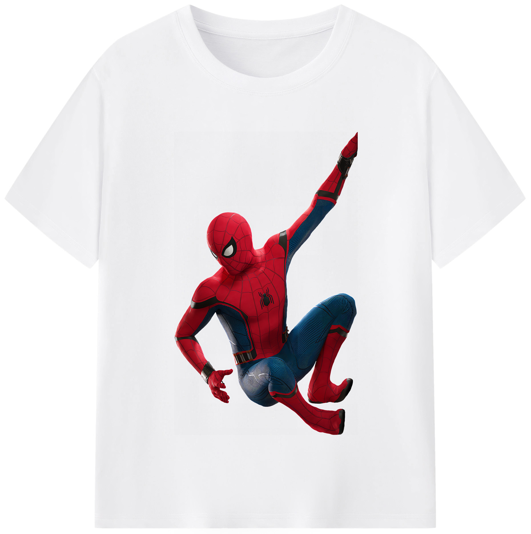 （画像用） Spider Man スパイダーマン 綿100％半袖Tシャツ（フロントプリント）