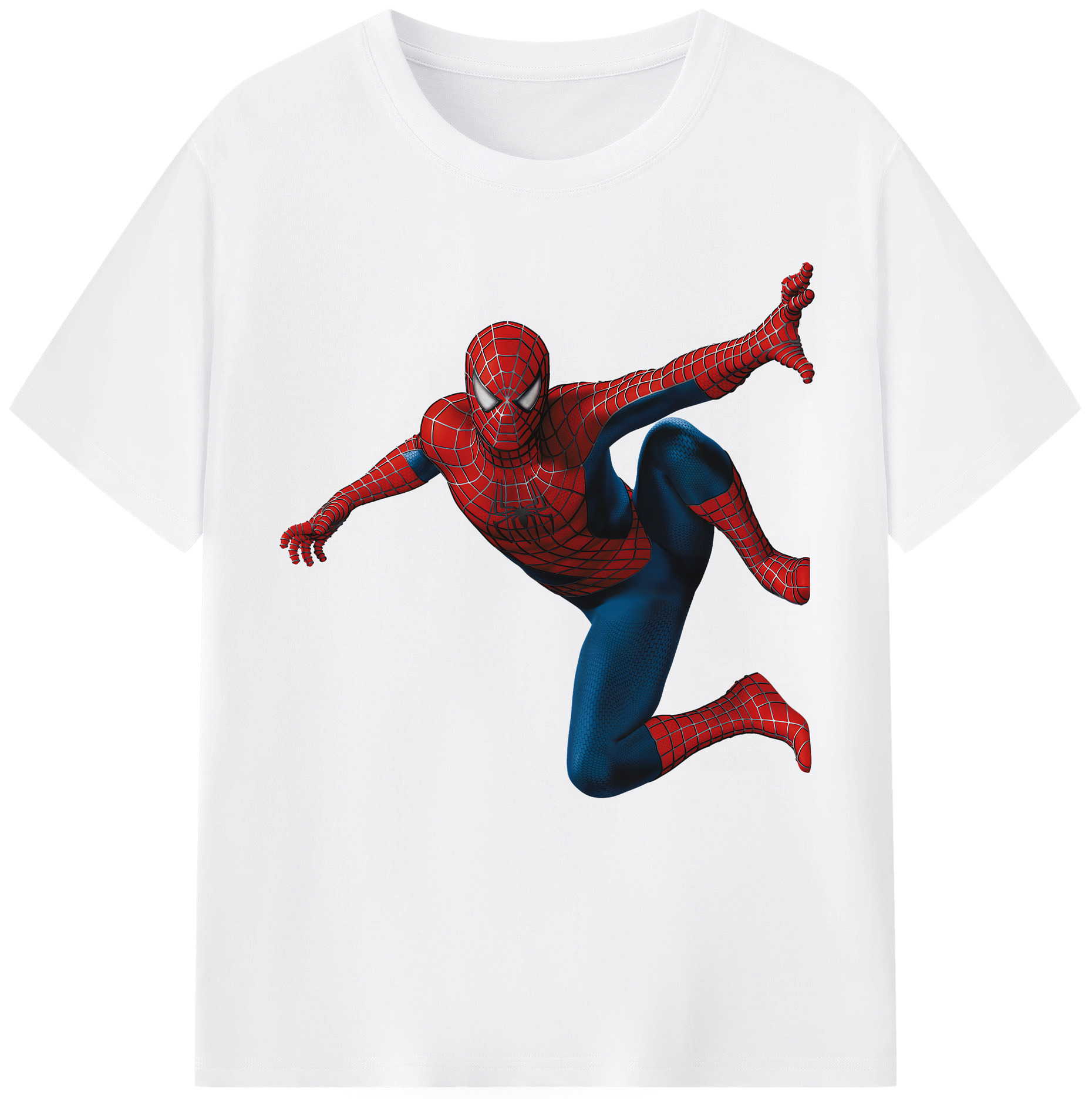 （画像用） Spider Man スパイダーマン 綿100％半袖Tシャツ（フロントプリント）